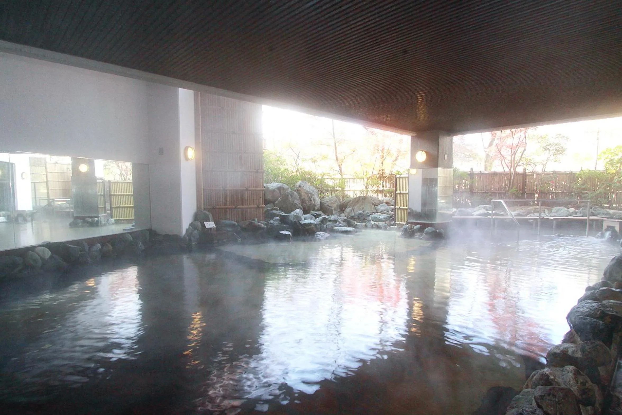 Hot Spring Bath in Akiu Grand Hotel