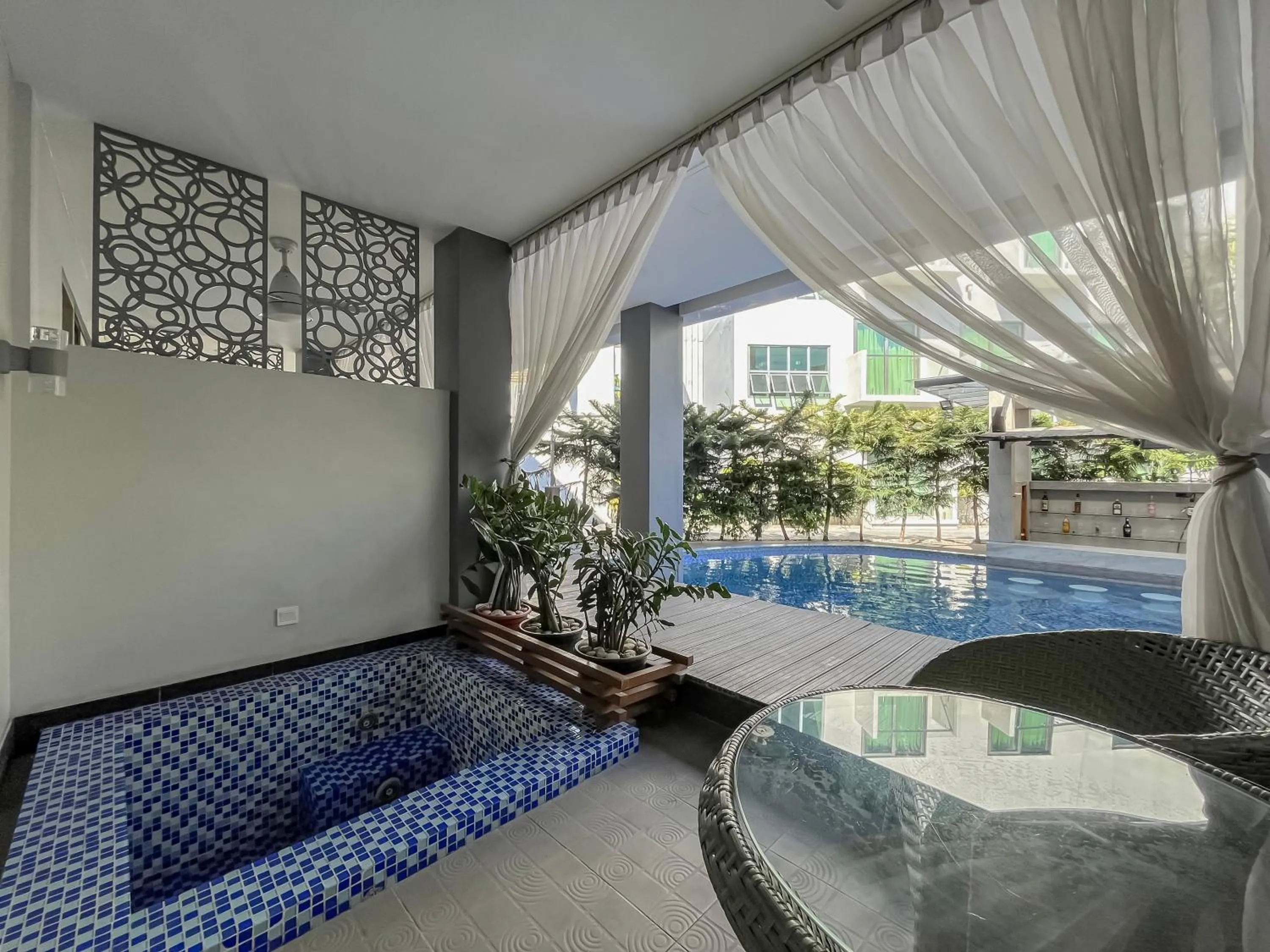 Pool view in Eloisa Royal Suites