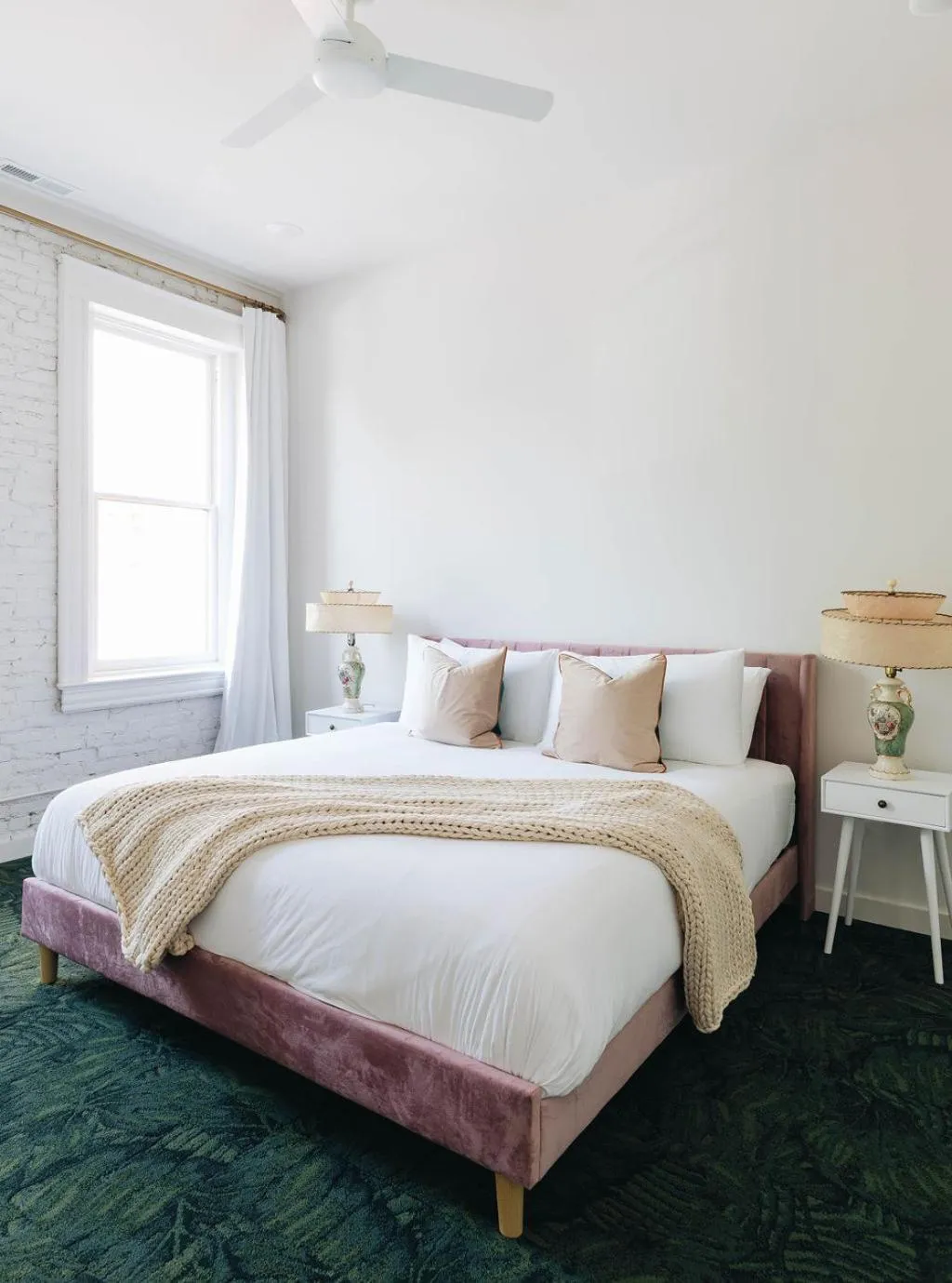 Bed in The Bellwether Hotel