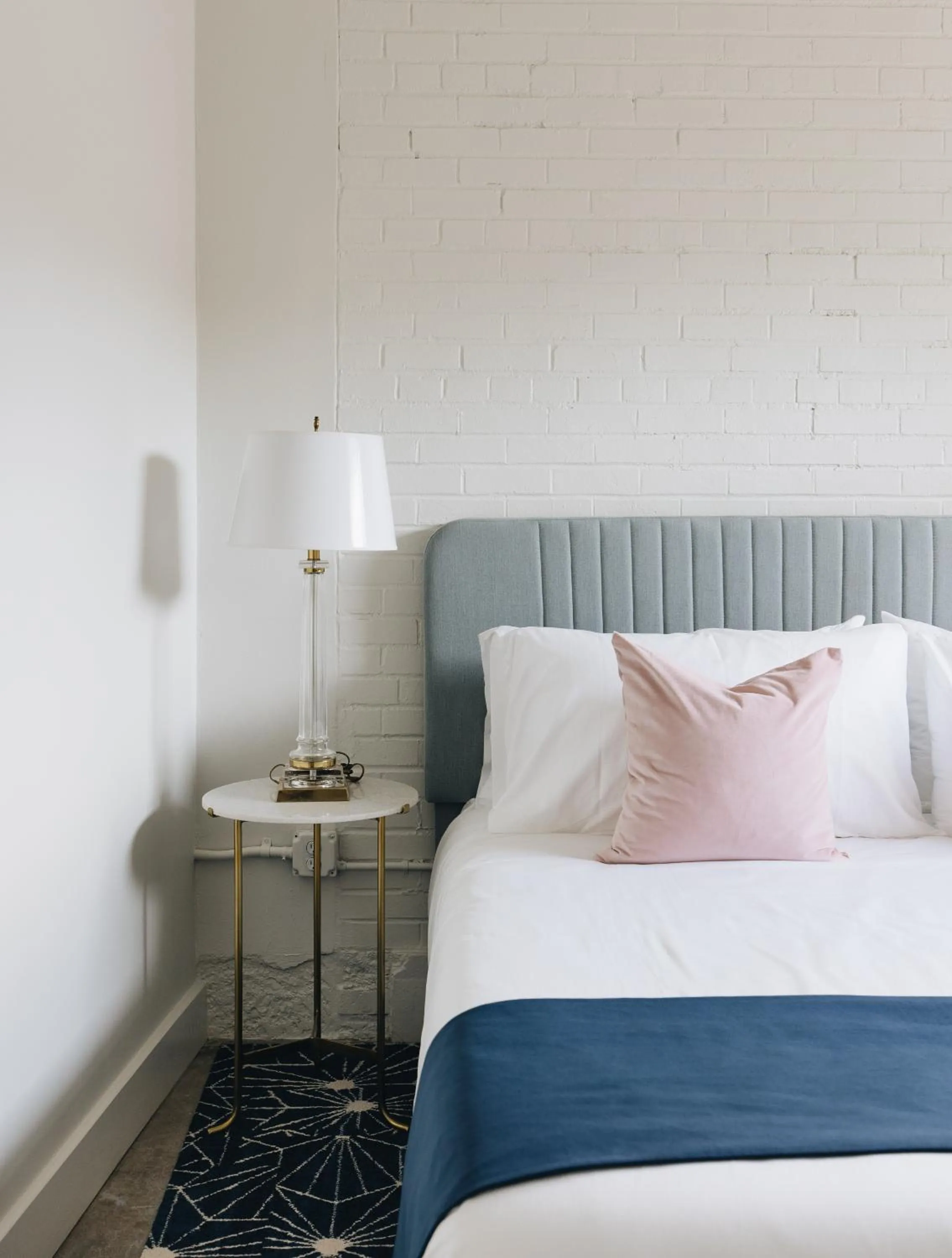 Bed in The Bellwether Hotel