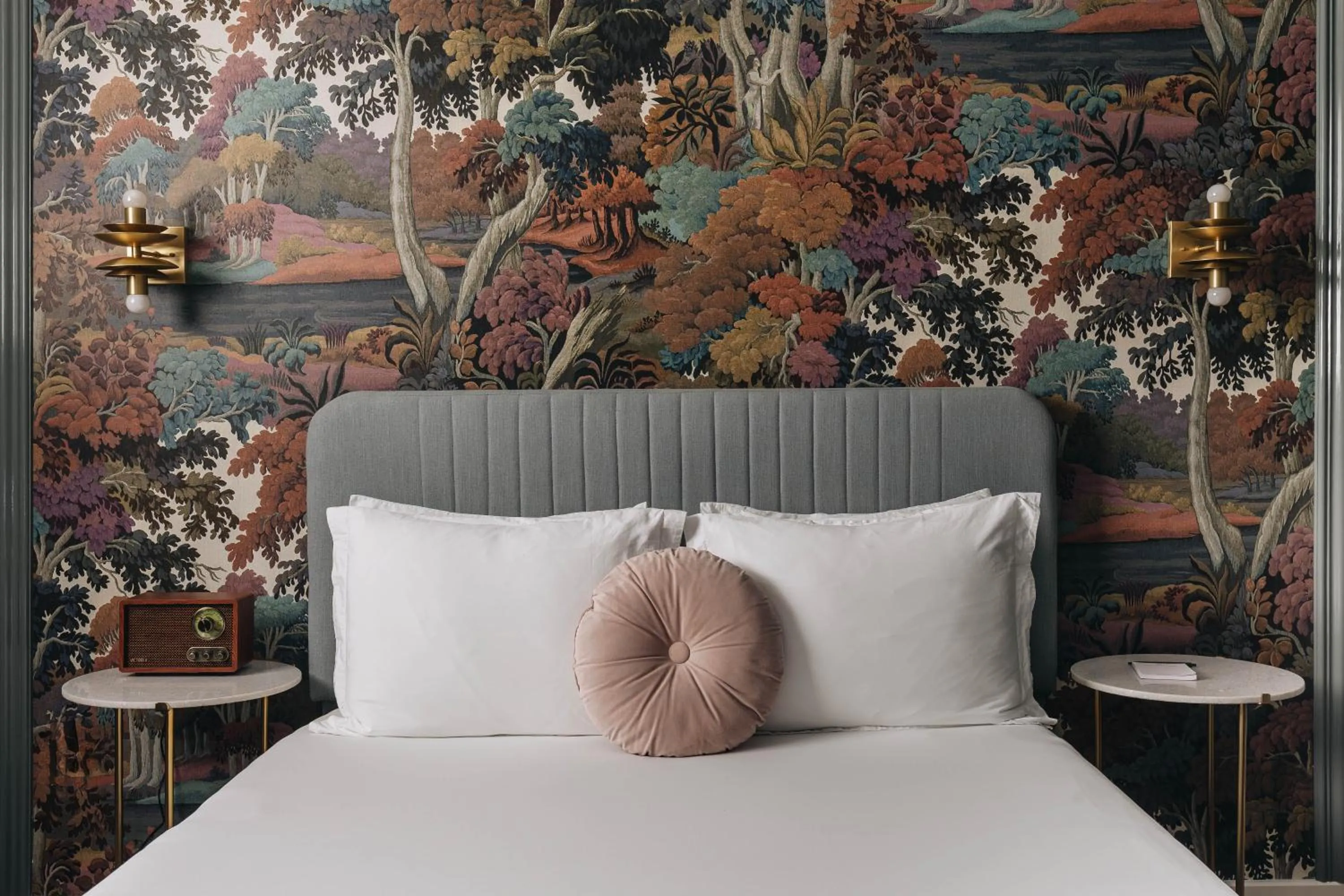 Bed in The Bellwether Hotel