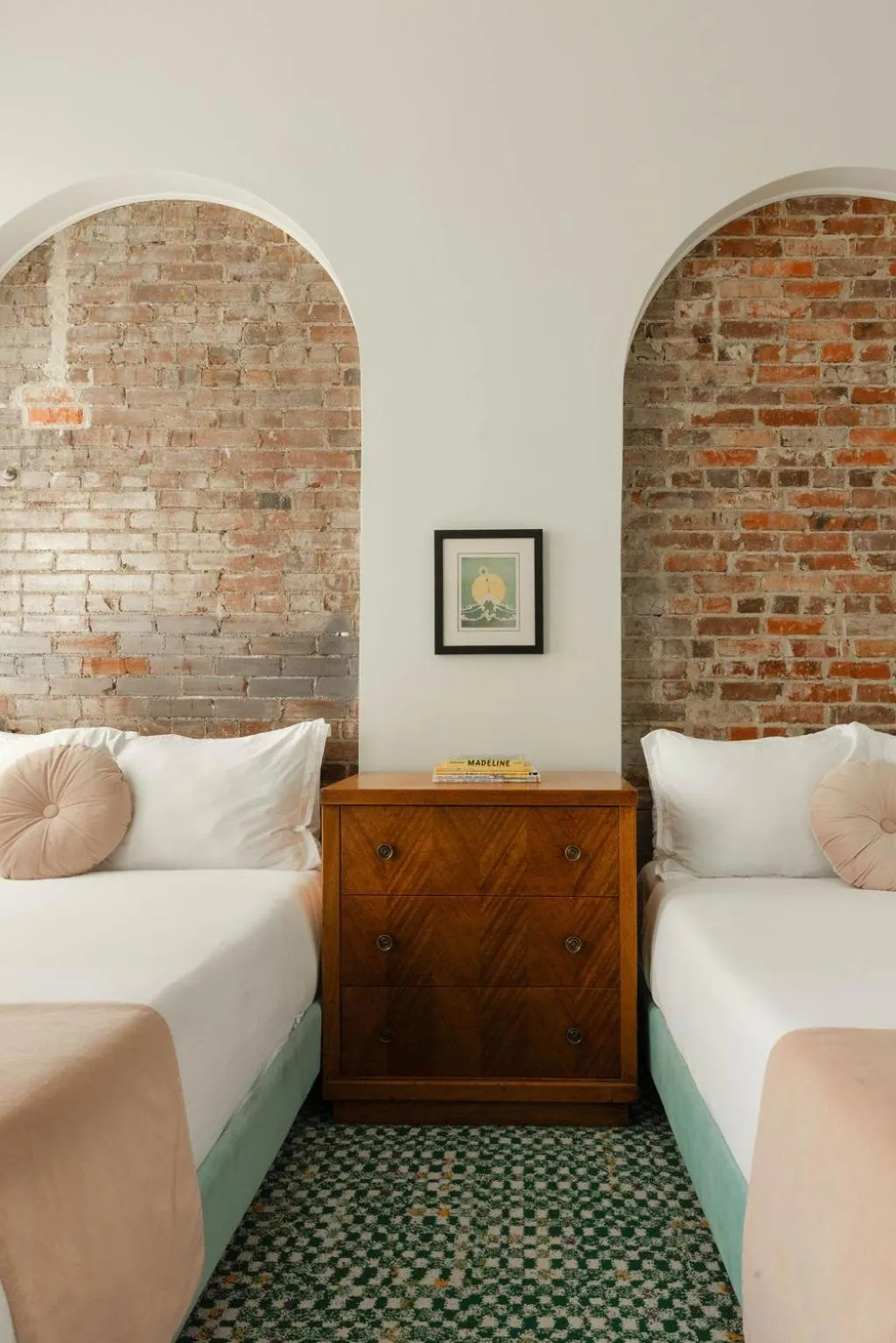 Bed in The Bellwether Hotel