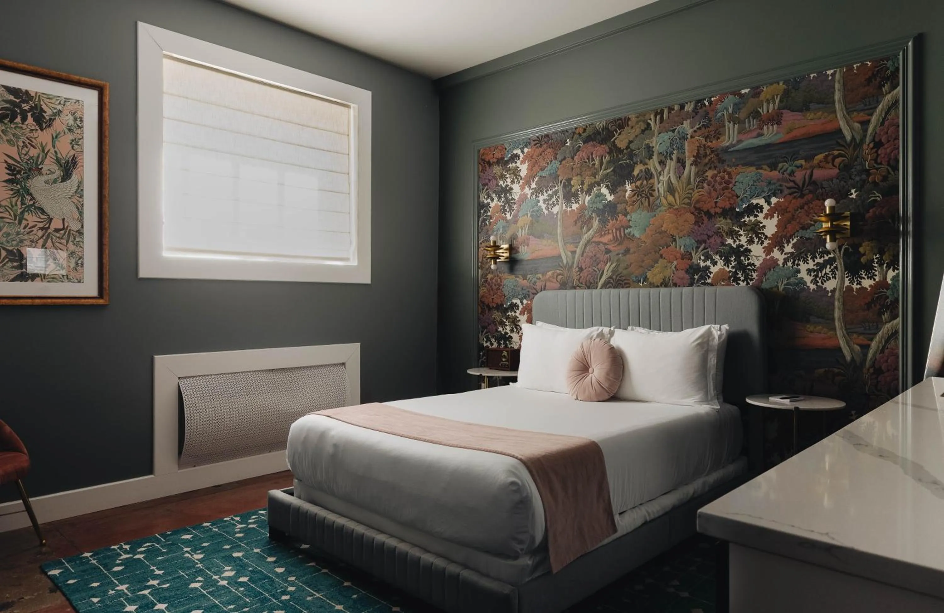 Bed in The Bellwether Hotel