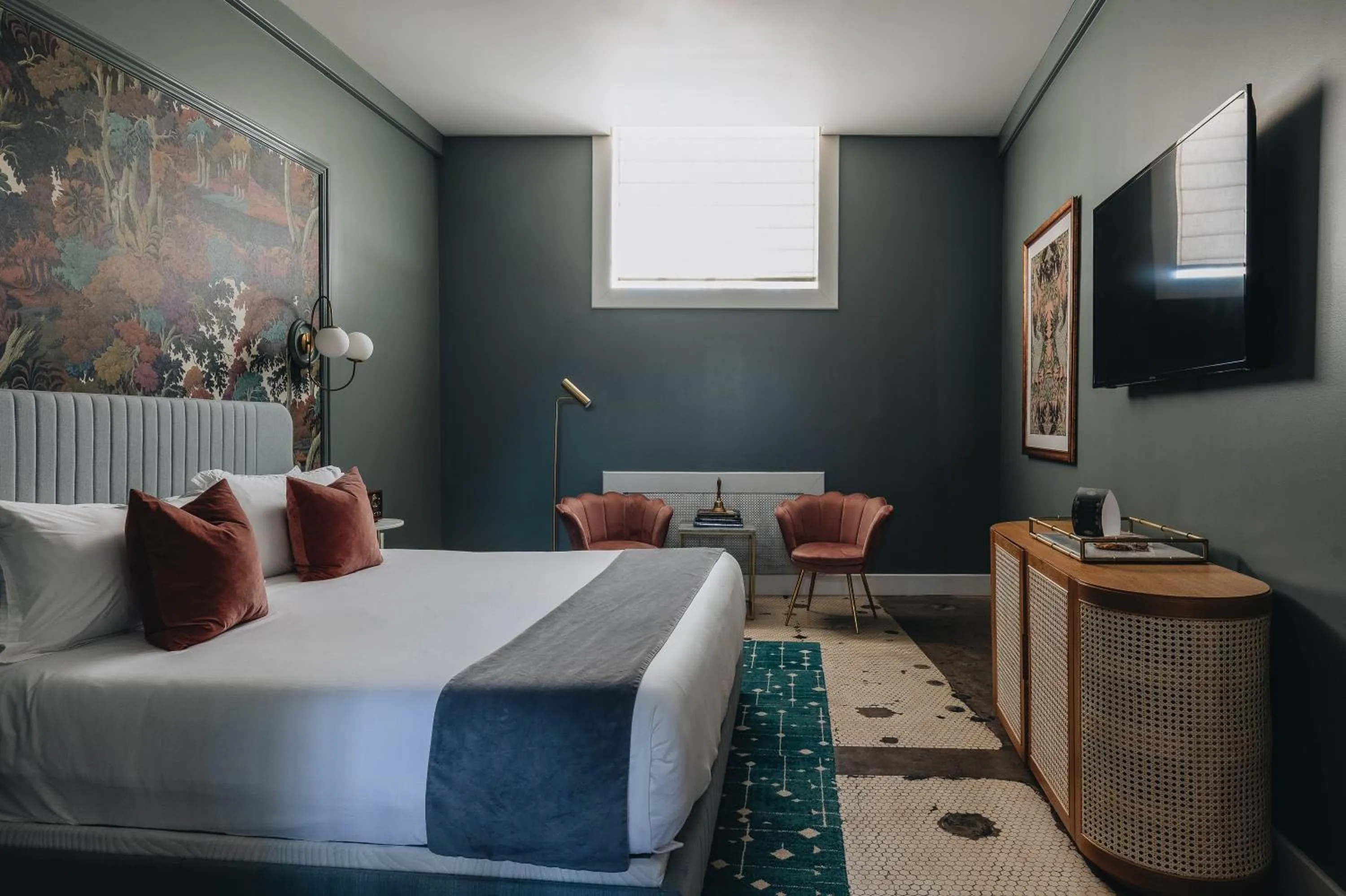 Bed in The Bellwether Hotel