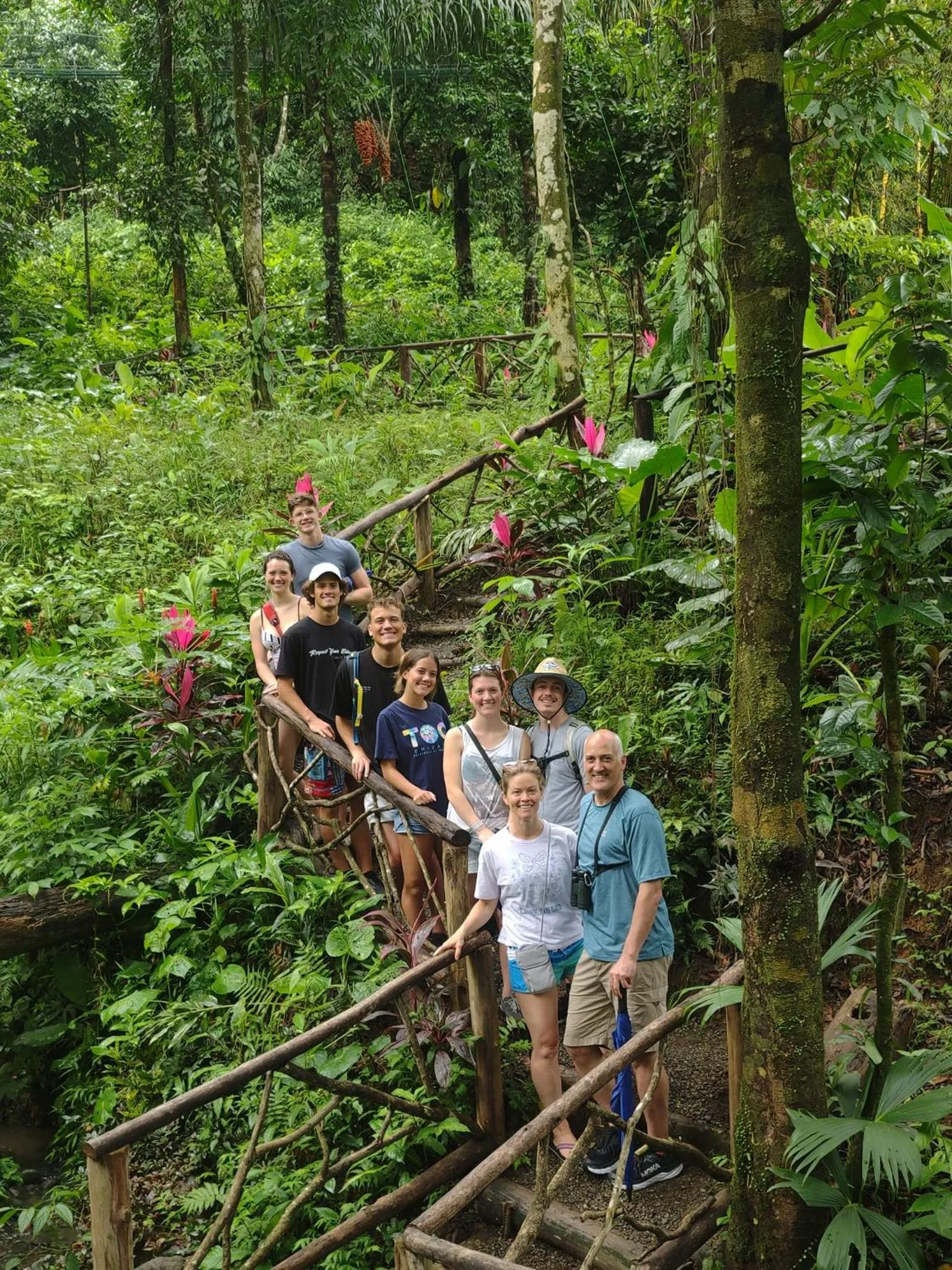 group of guests in Mountain Top Park Hotel