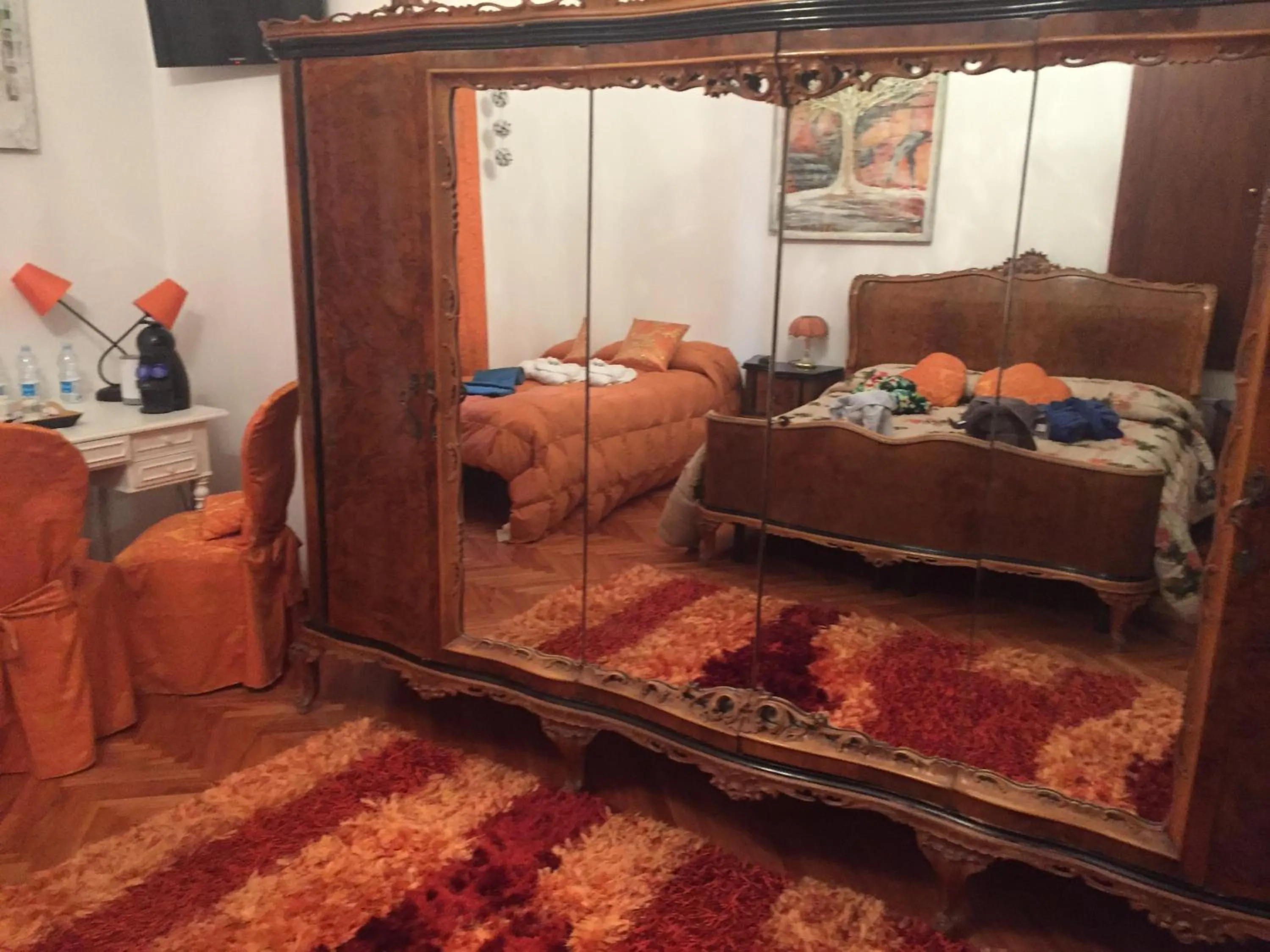 Decorative detail, Bed in Art&Coffee