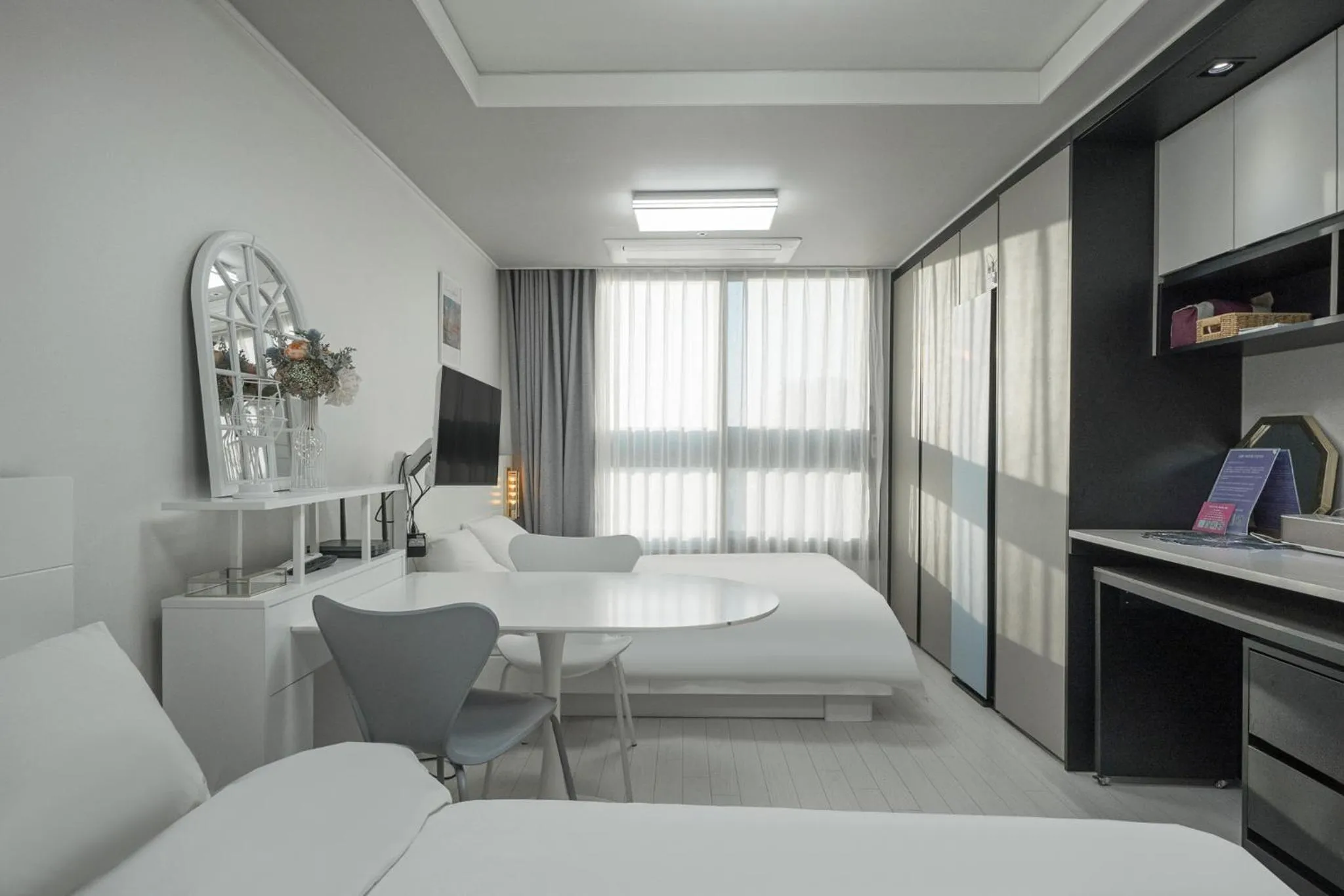 Bed in Daegu Starbnb DSR Residence Hotel lily