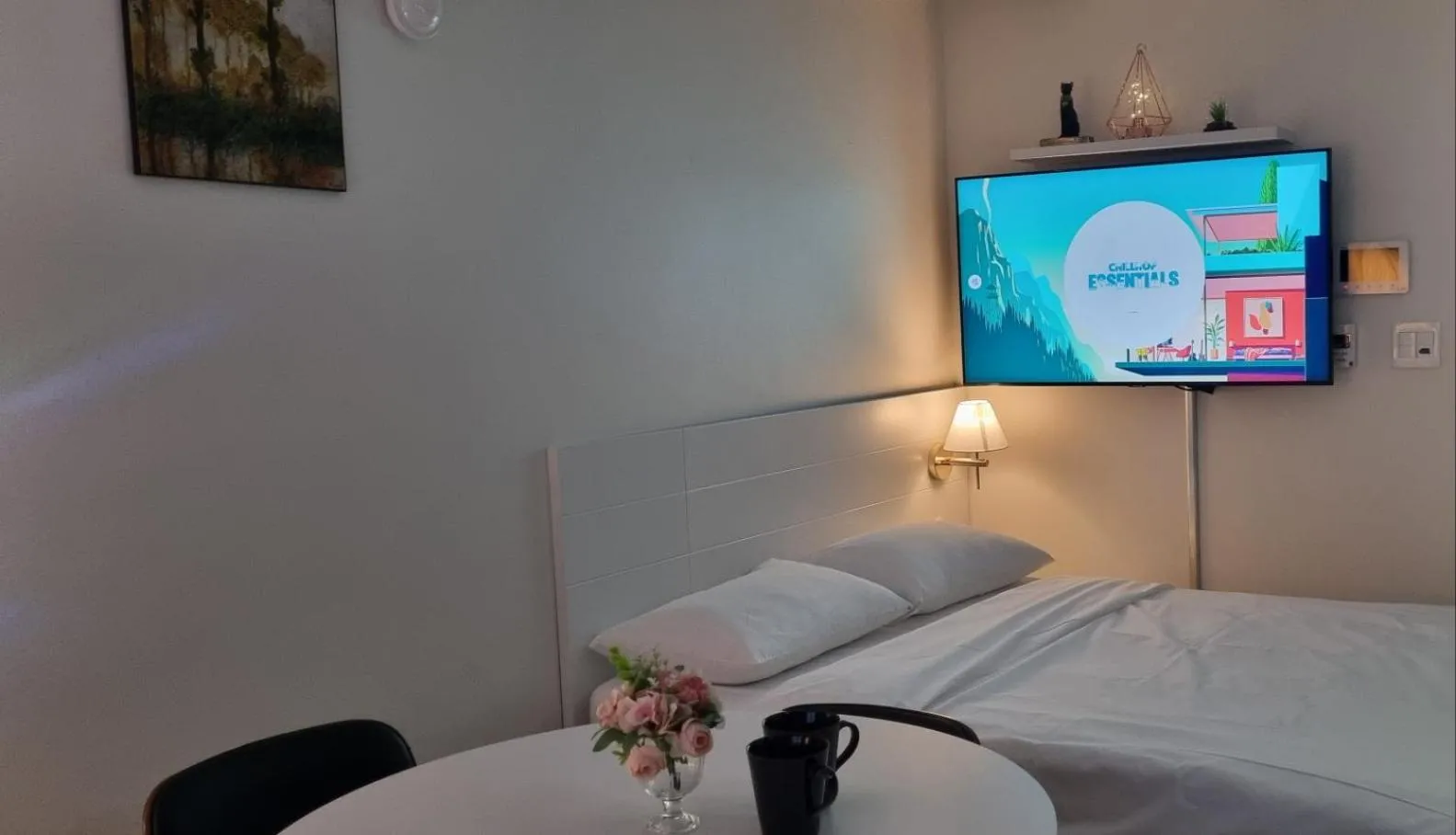 View (from property/room), Bed in Daegu Starbnb DSR Residence Hotel lily