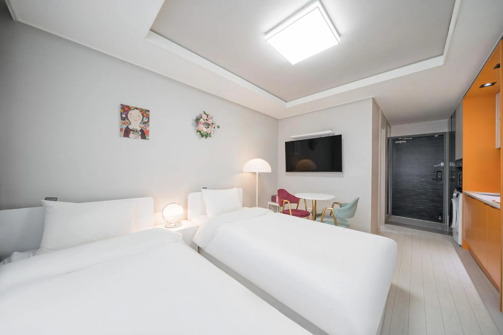 Bed in Daegu Starbnb DSR Residence Hotel lily