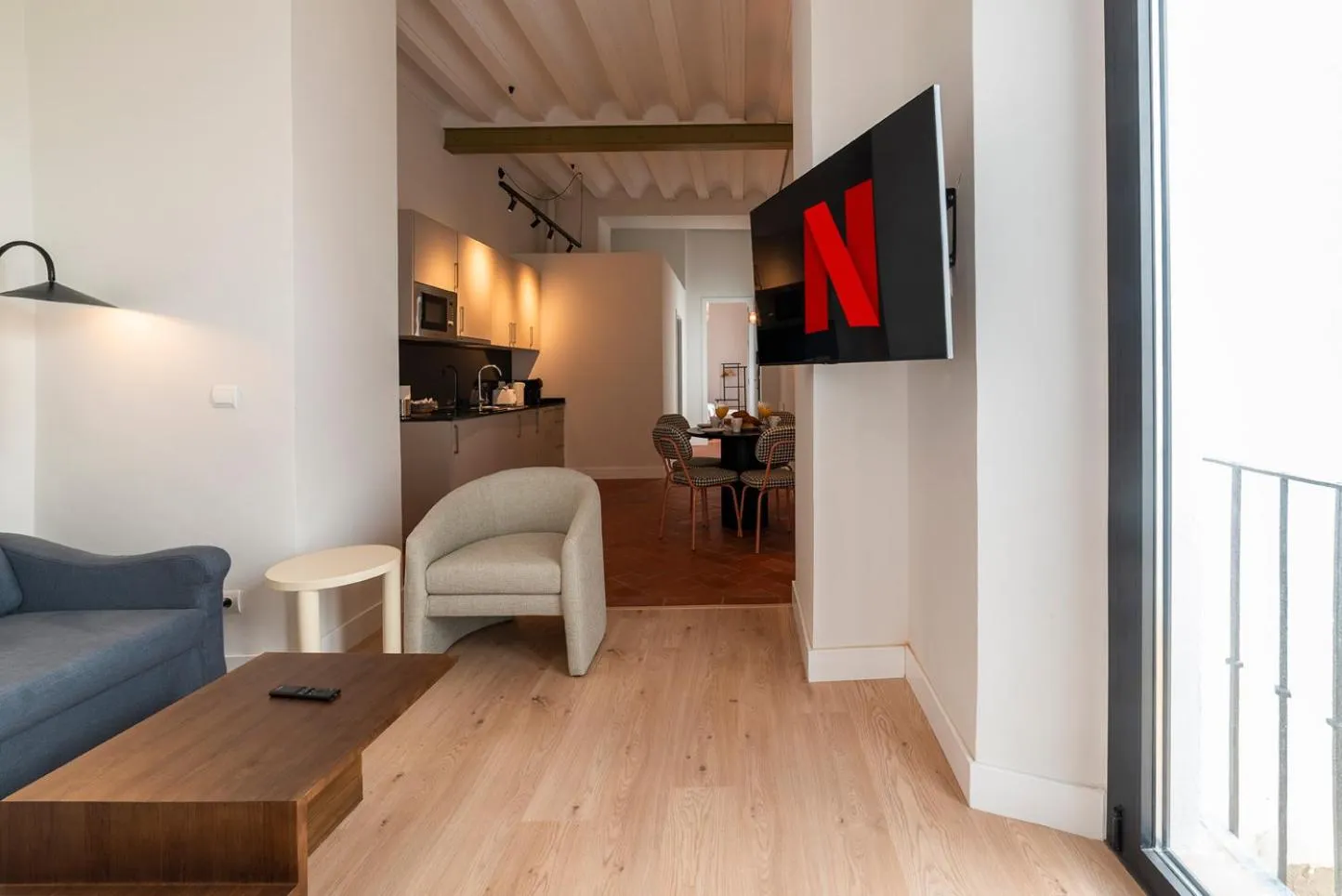 Seating area in Slow Suites Salvador