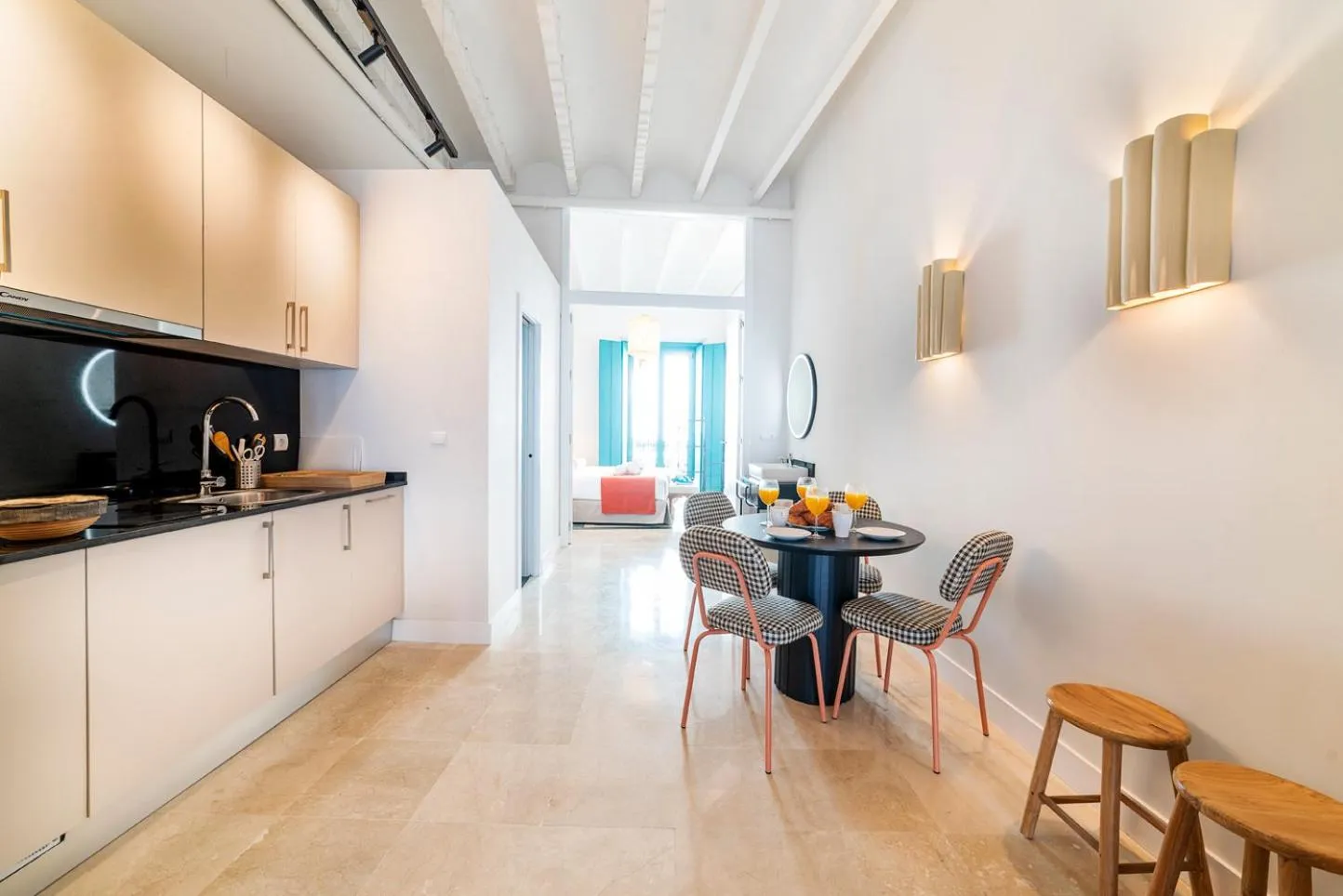 Seating area in Slow Suites Salvador