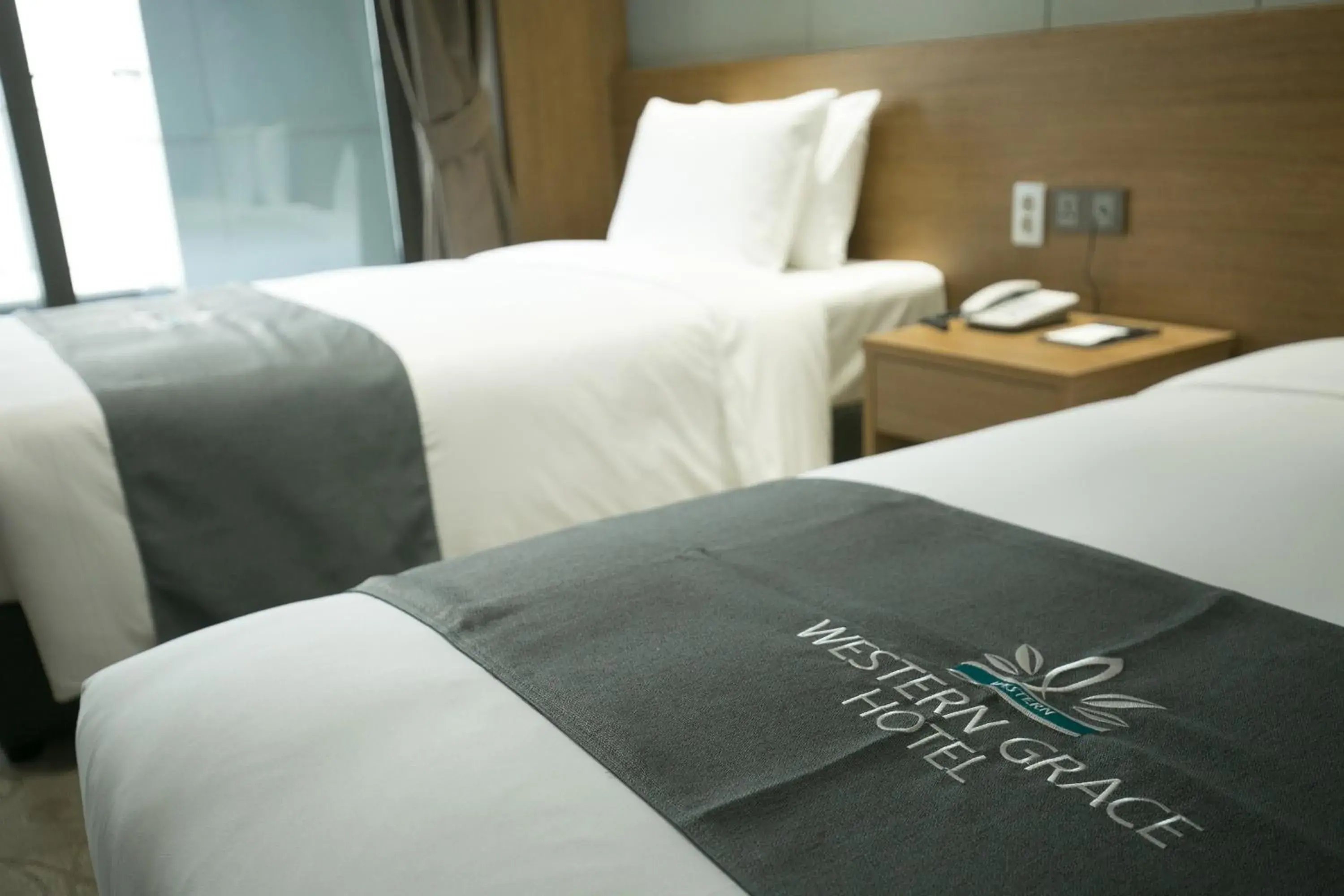 Bed in Western Grace Hotel Incheon Bed in Western Grace Hotel Incheon