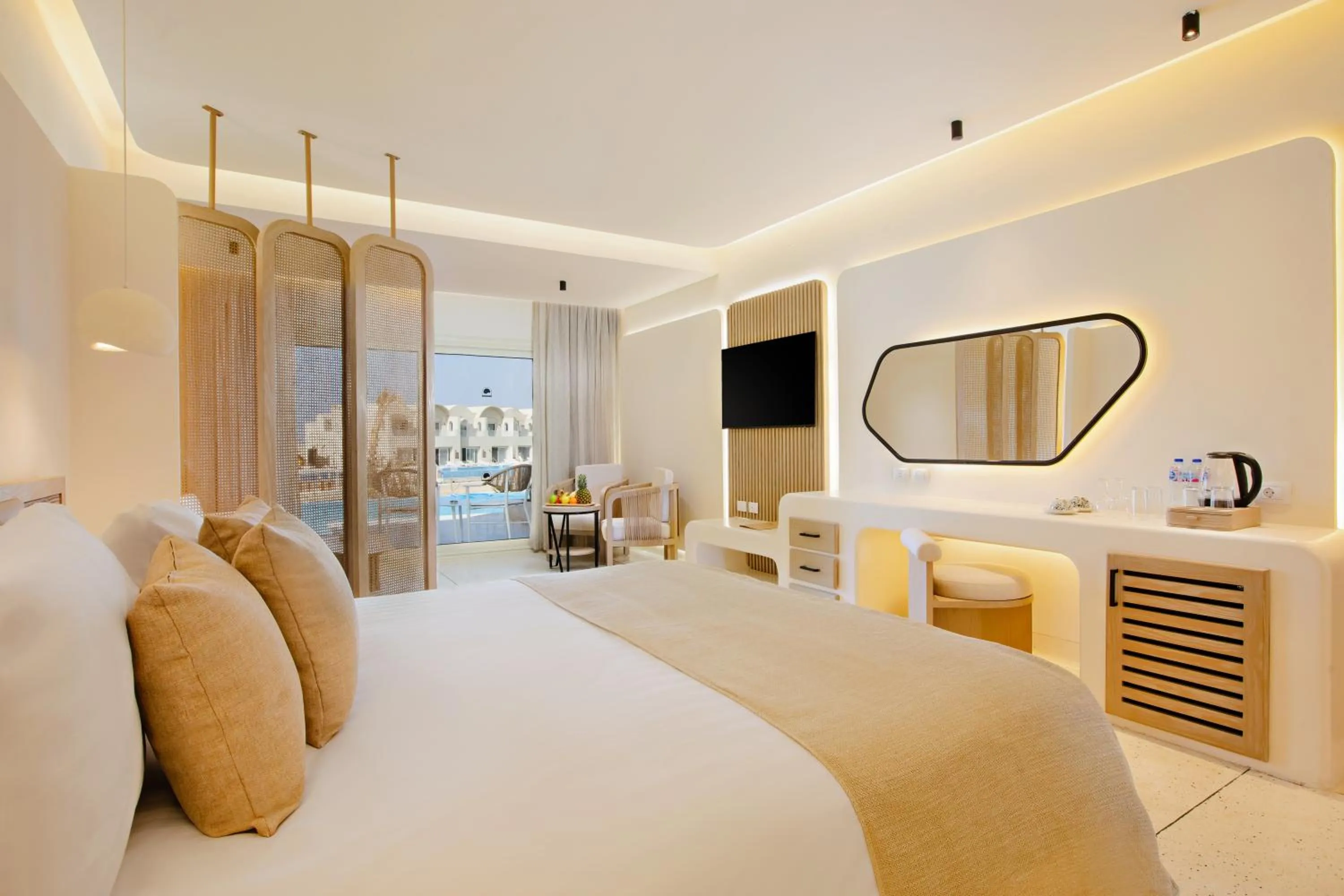 Bed in Sunrise Anjum Resort