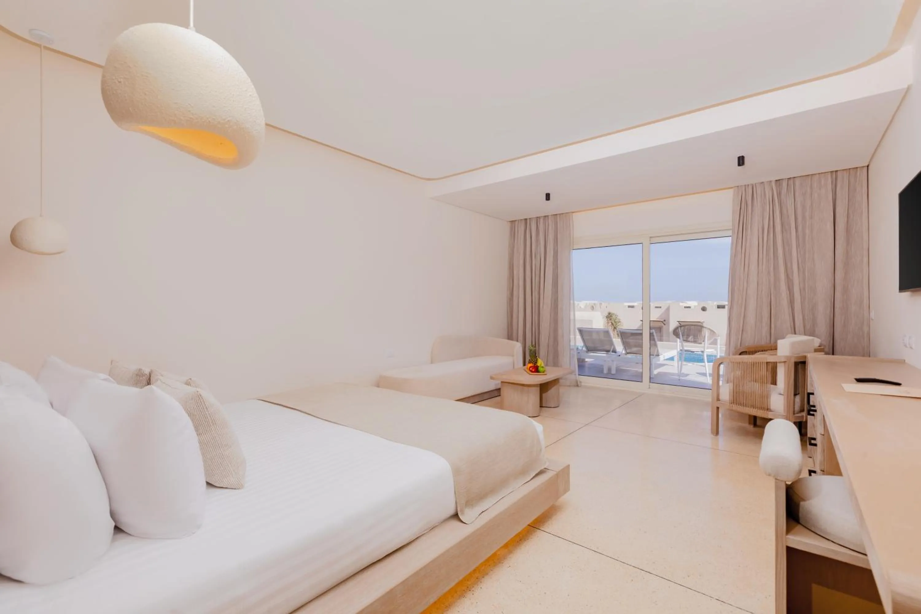 Bed in Sunrise Anjum Resort