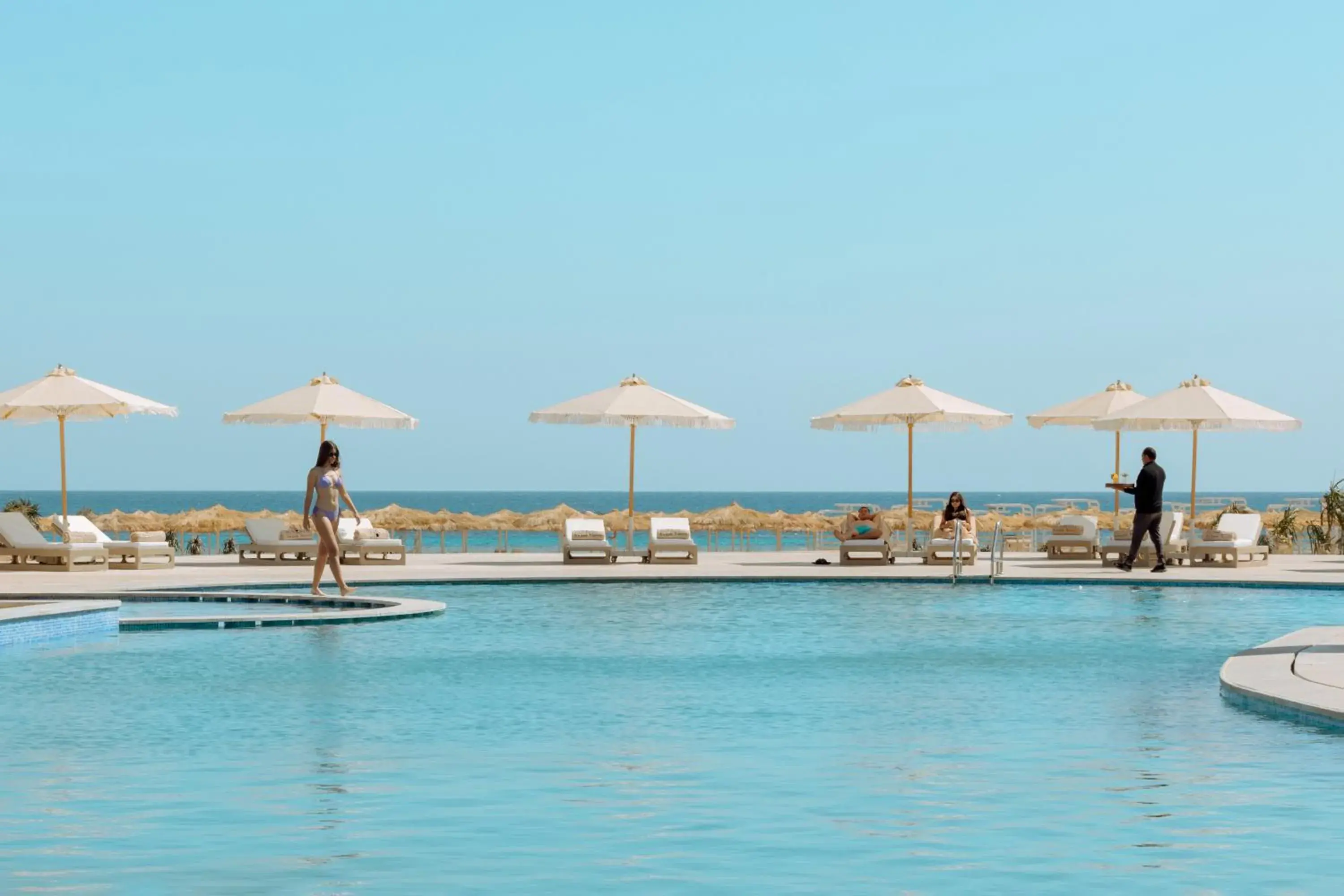 Pool view in Sunrise Anjum Resort Pool view in Sunrise Anjum Resort