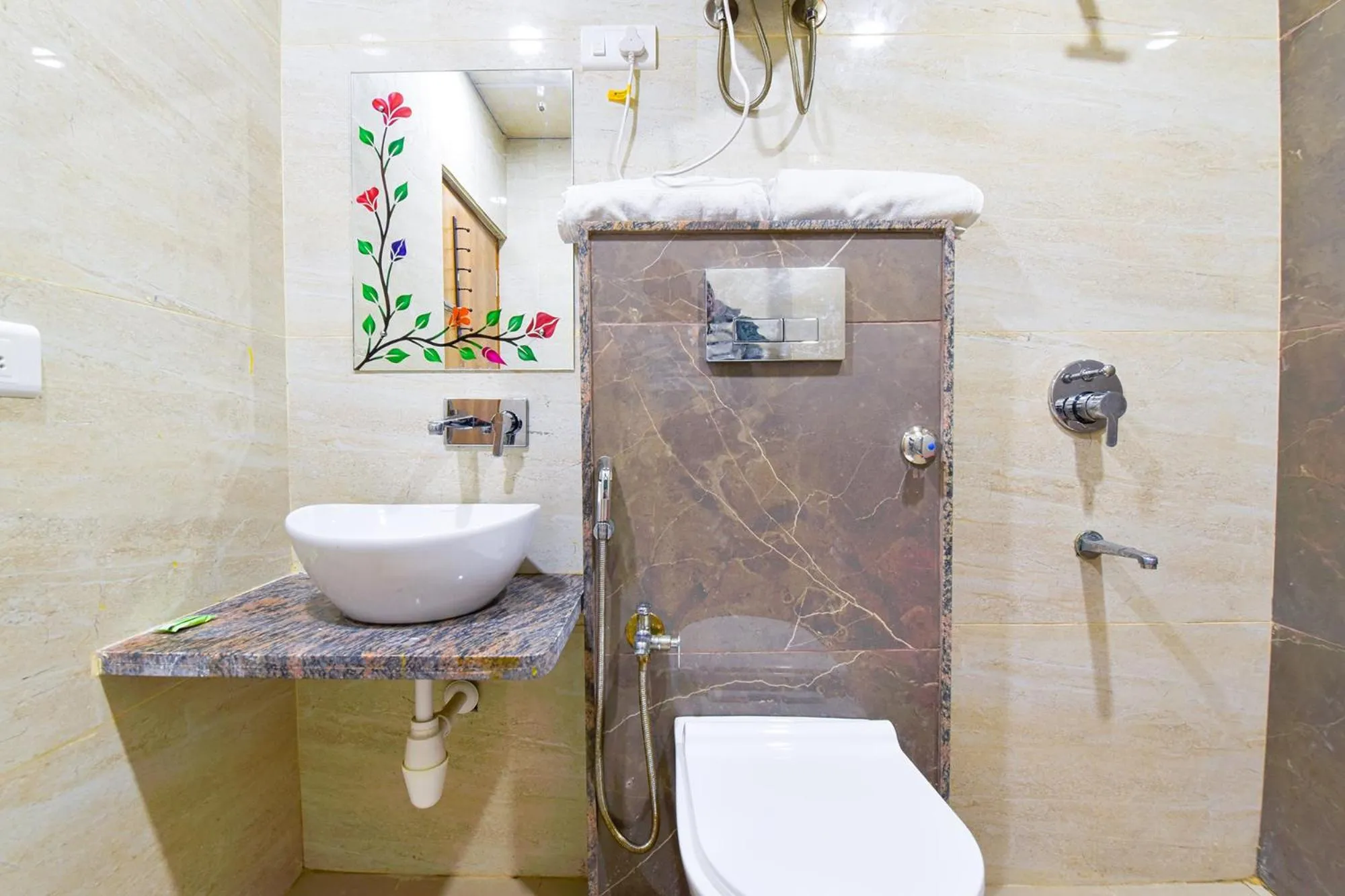 Bathroom in FabHotel Bohra International