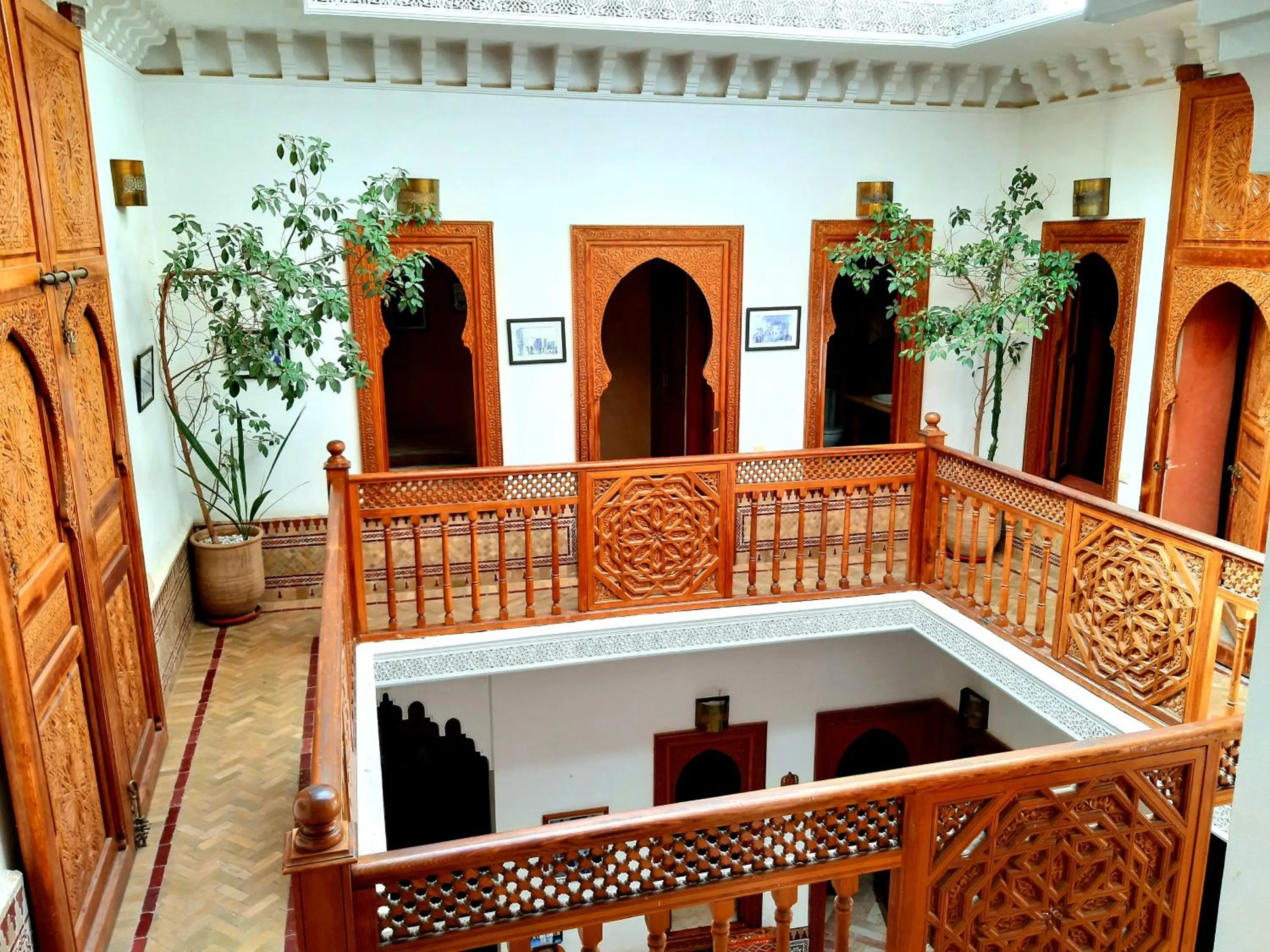 Inner courtyard view in Riad Radia