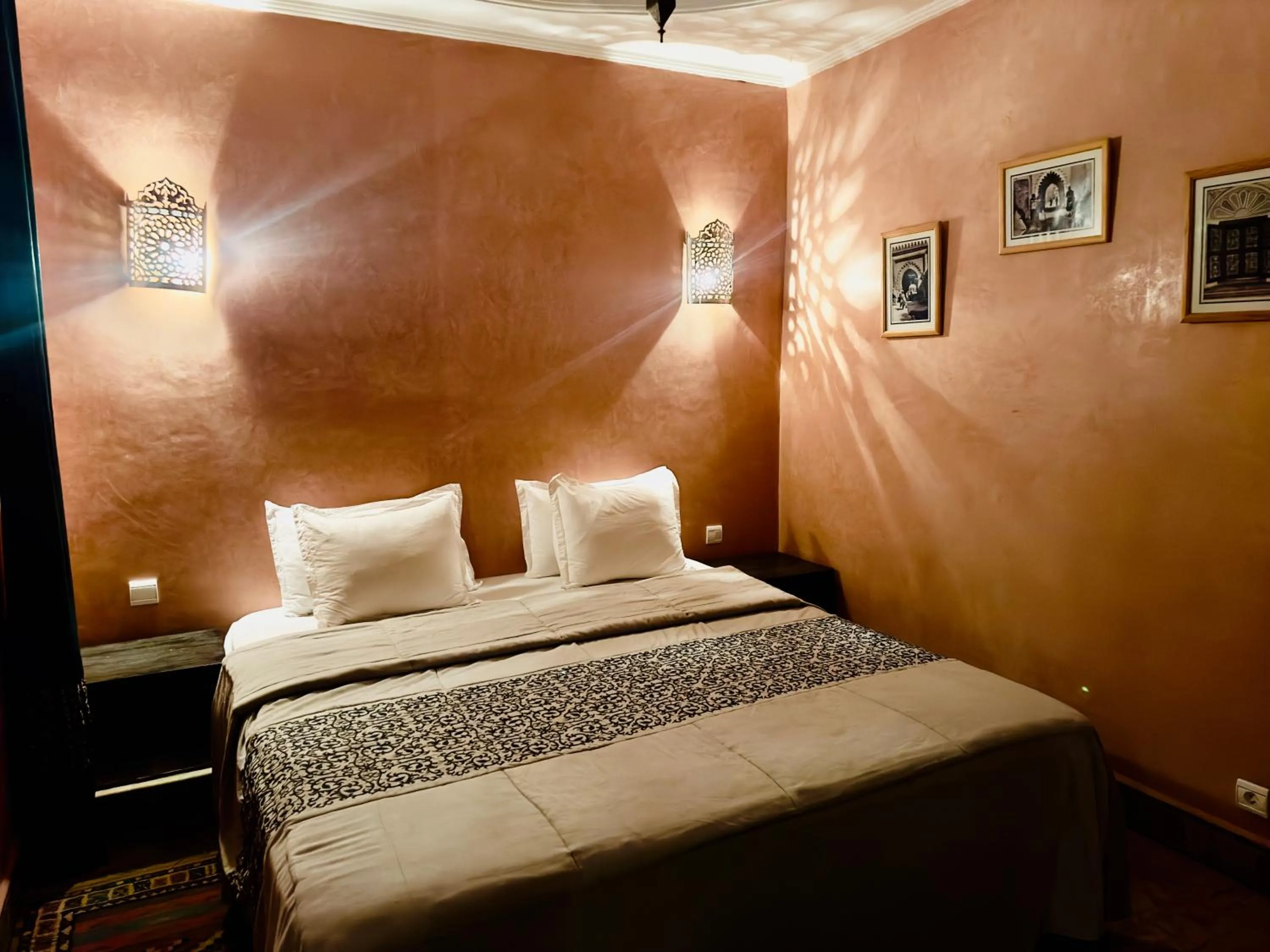 Bed in Riad Radia