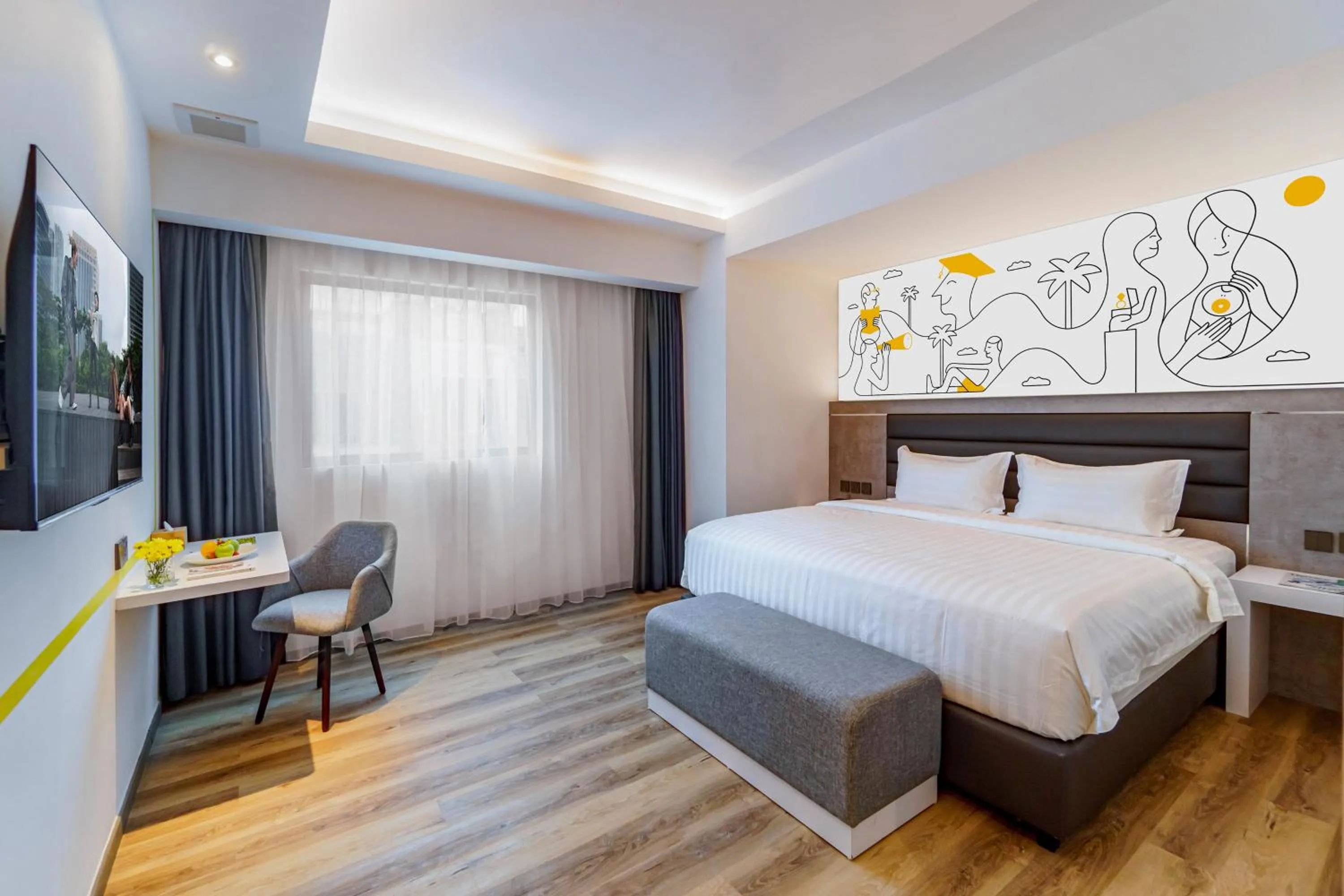 Bed in Yello Hotel Harbour Bay