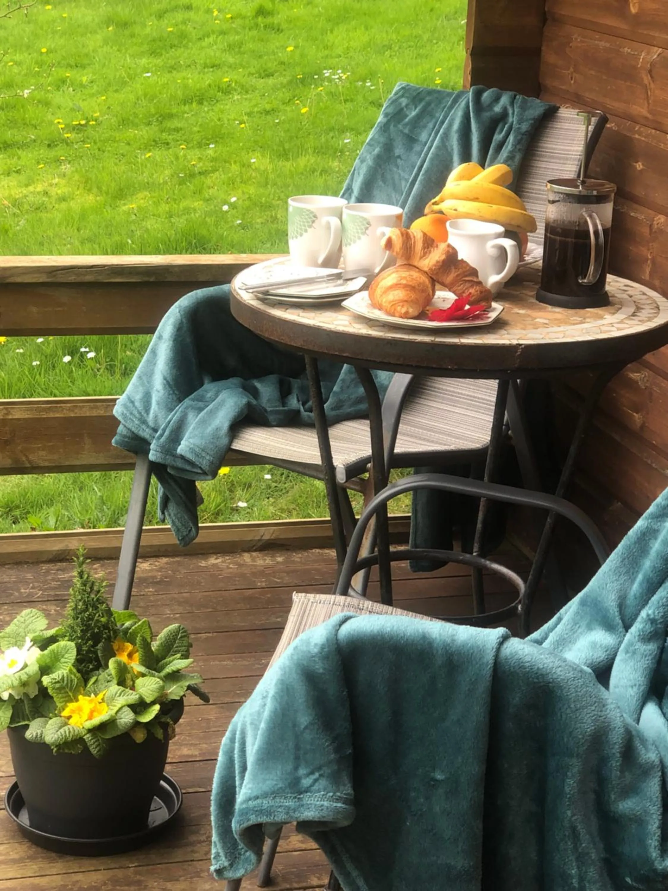 Balcony/Terrace in Polgwedhen Lodge