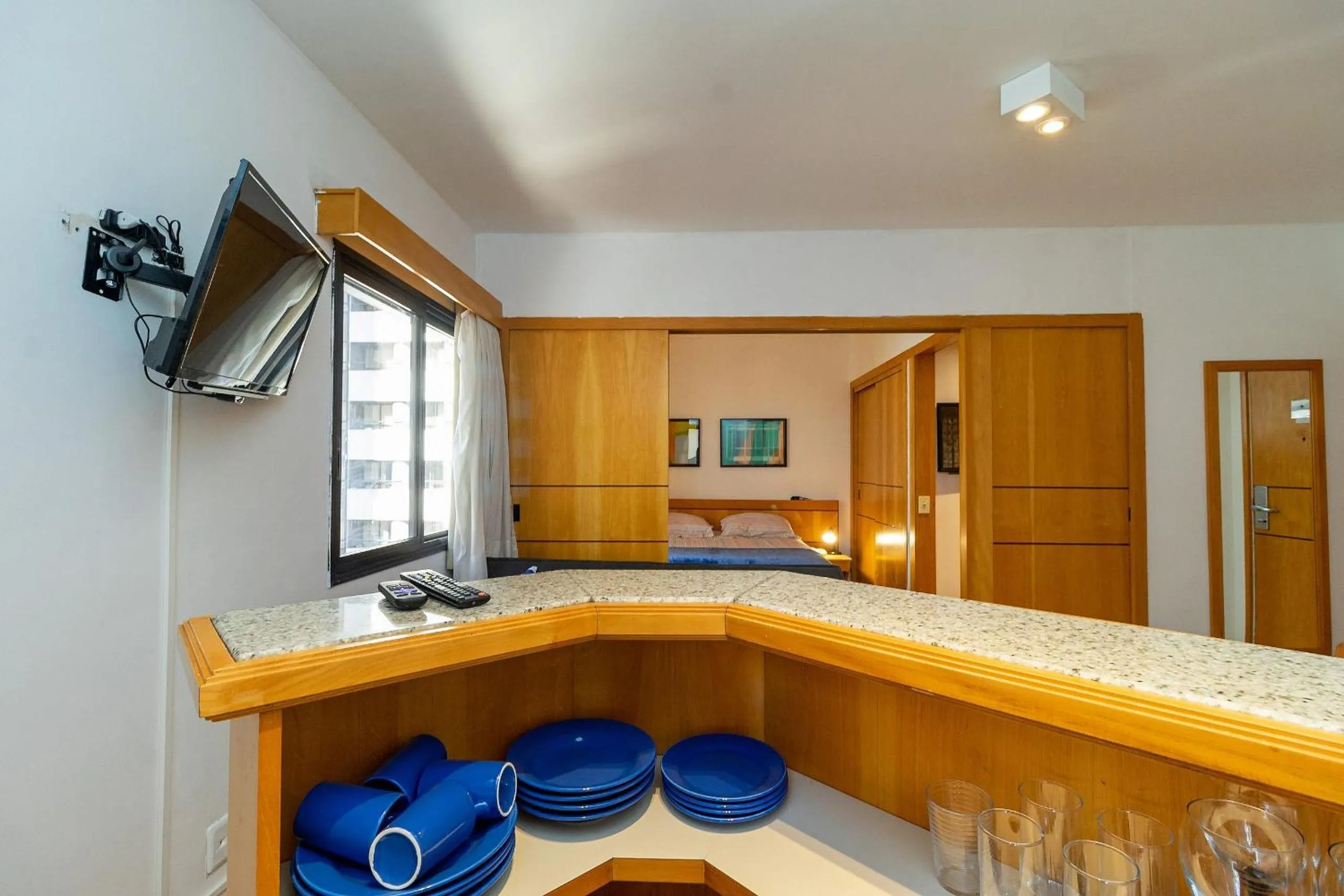 Kitchen or kitchenette in LFlats ALAMEDA CAMPINAS Jardim Paulista