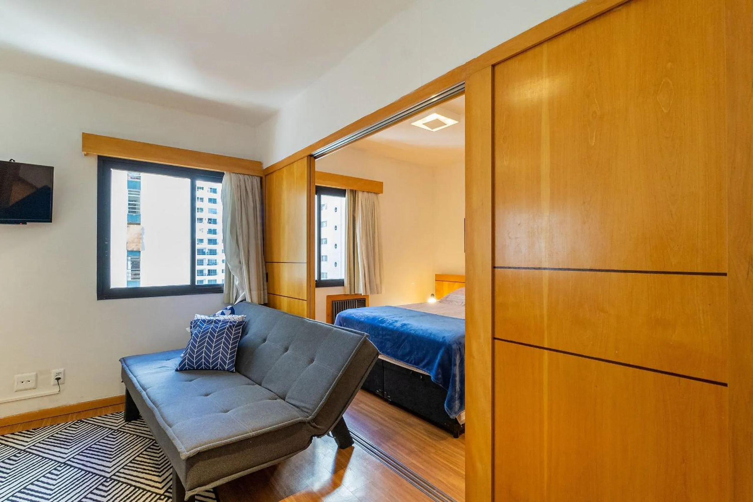 Living room in LFlats ALAMEDA CAMPINAS Jardim Paulista