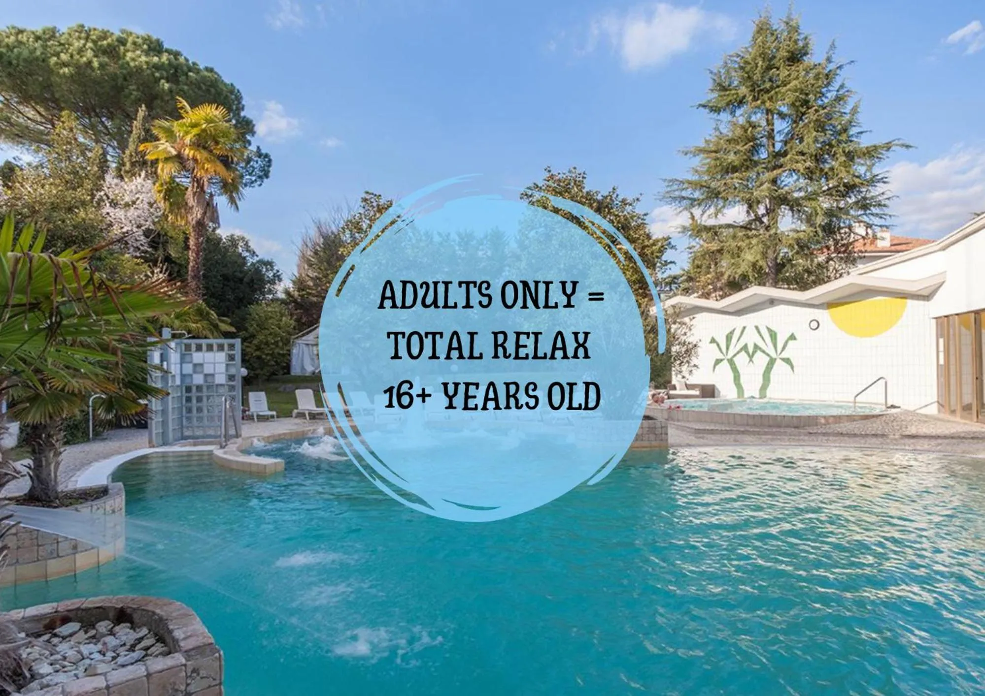 Pool view in Hotel Terme Patria