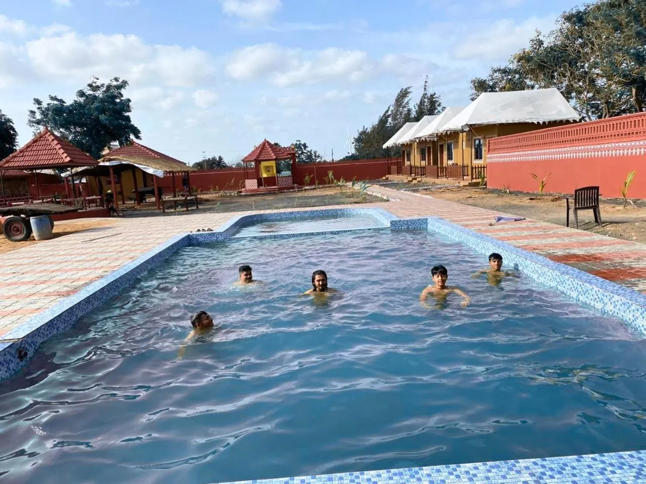 Swimming pool in Santkrupa Villa Resort