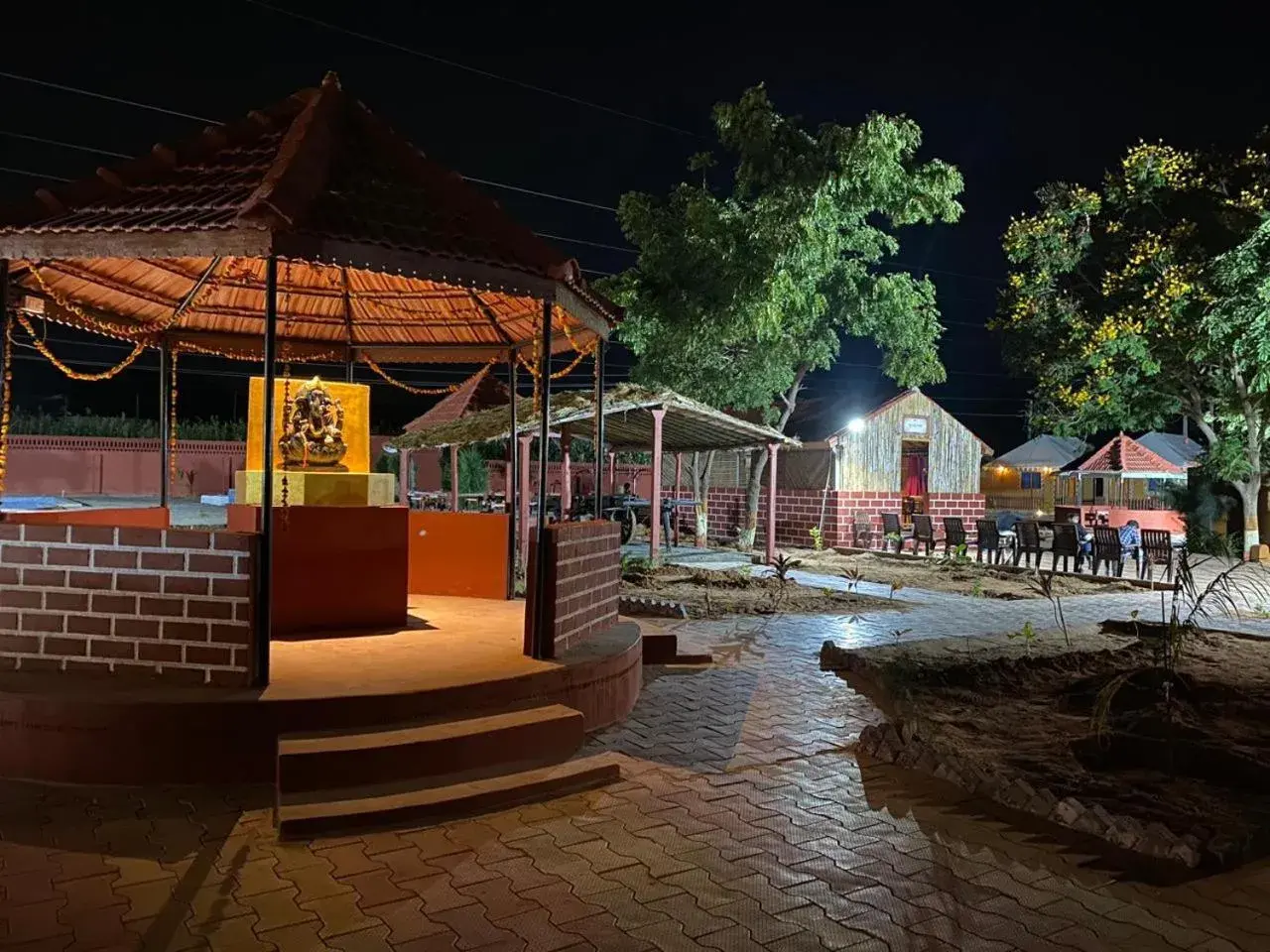 Property building in Santkrupa Villa Resort Property building in Santkrupa Villa Resort