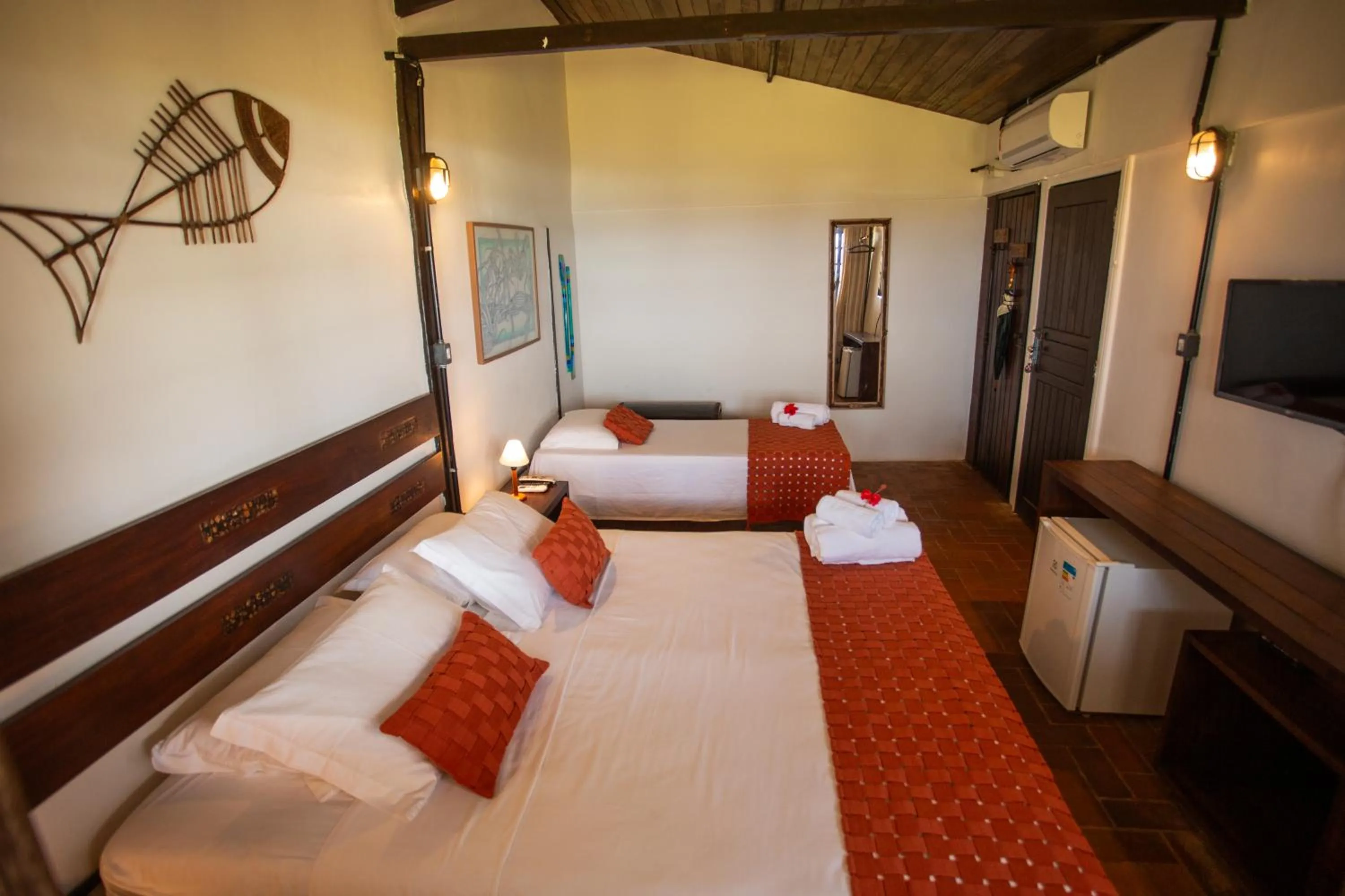 Bed in Pousada Santú Noronha