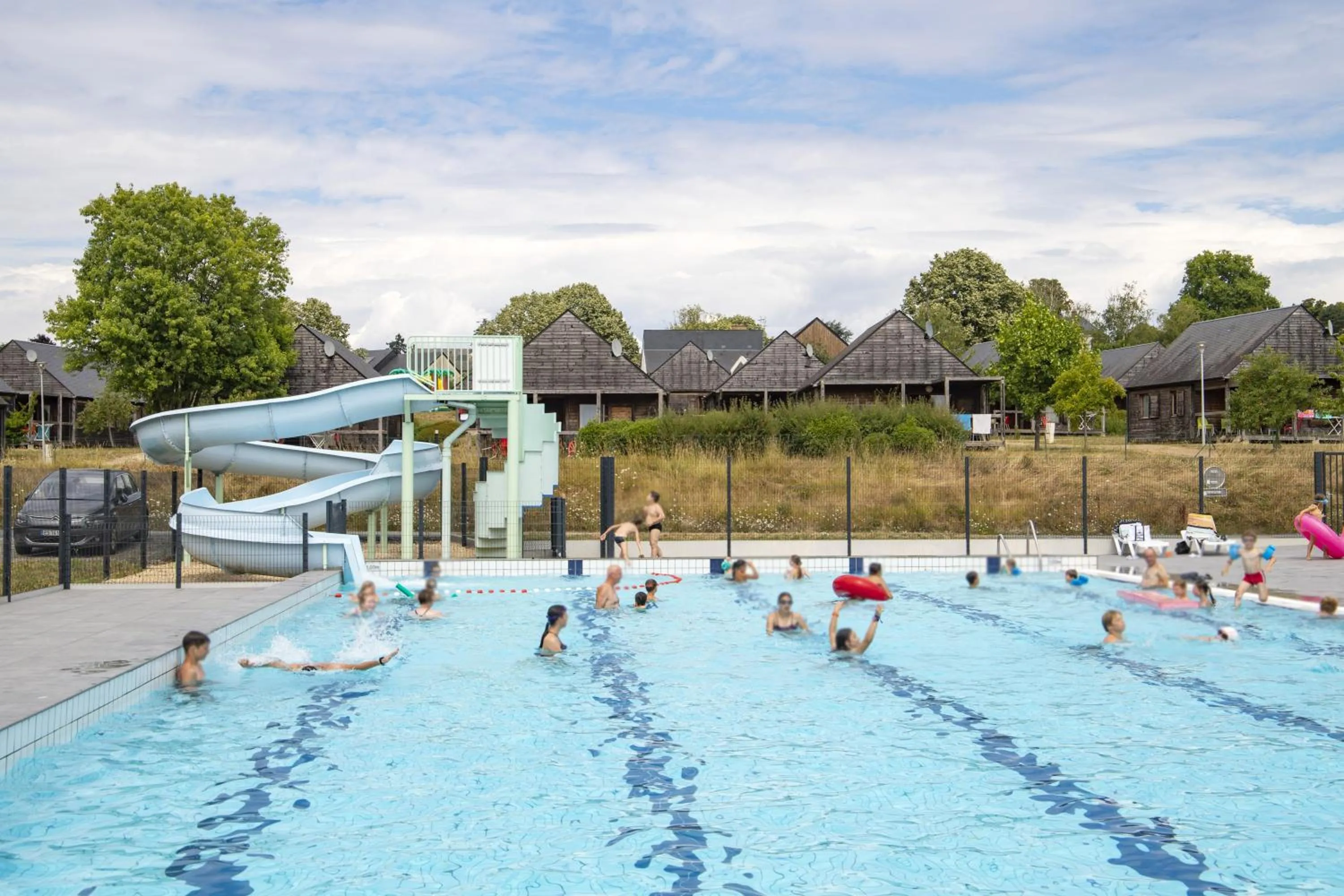Swimming pool in Les lodges de Sainte-Suzanne