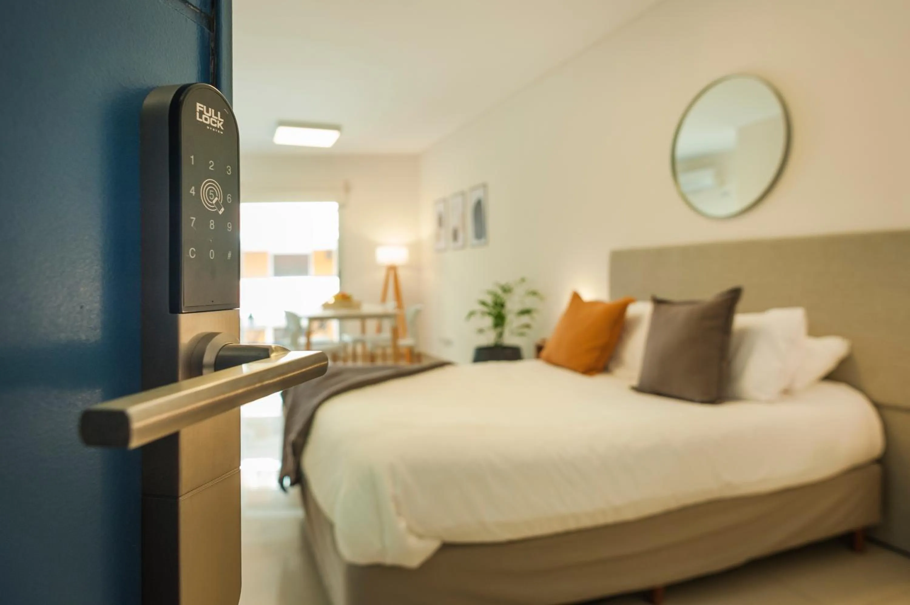 Bed in Báltico Suites