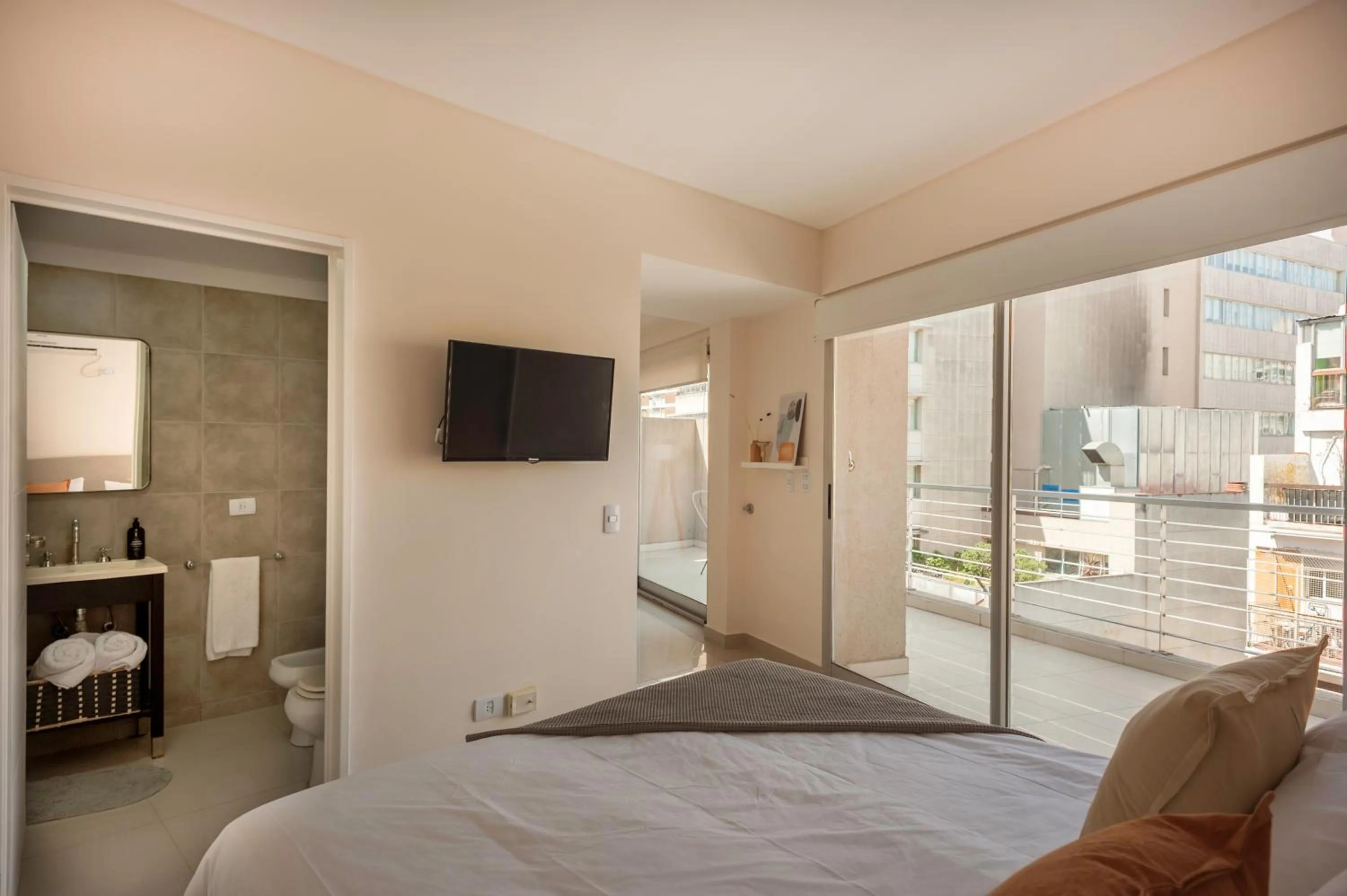 Bed in Báltico Suites