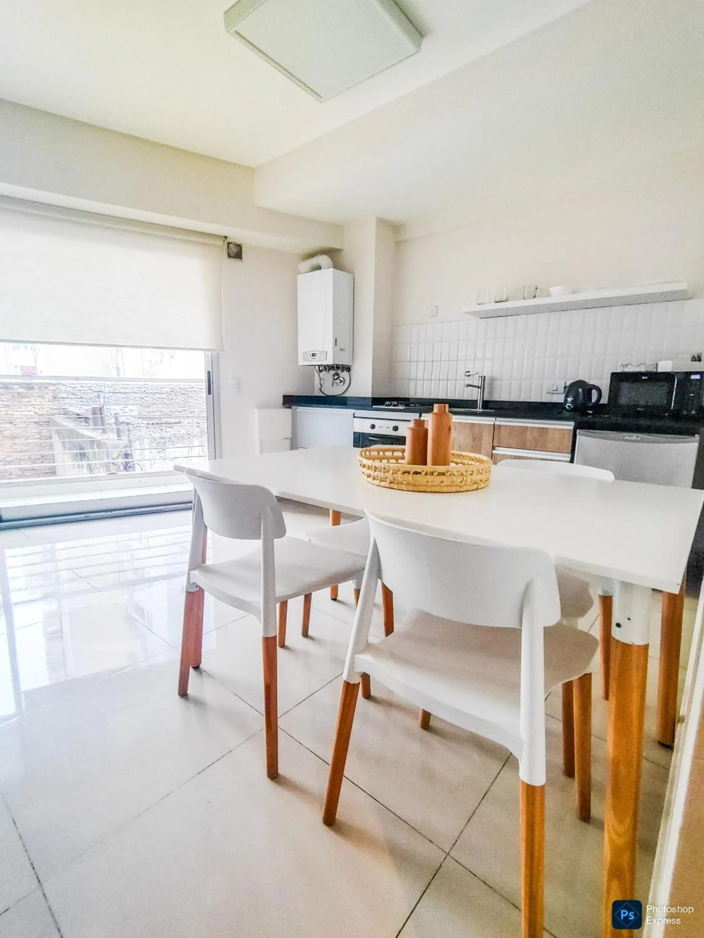 kitchen in Báltico Suites