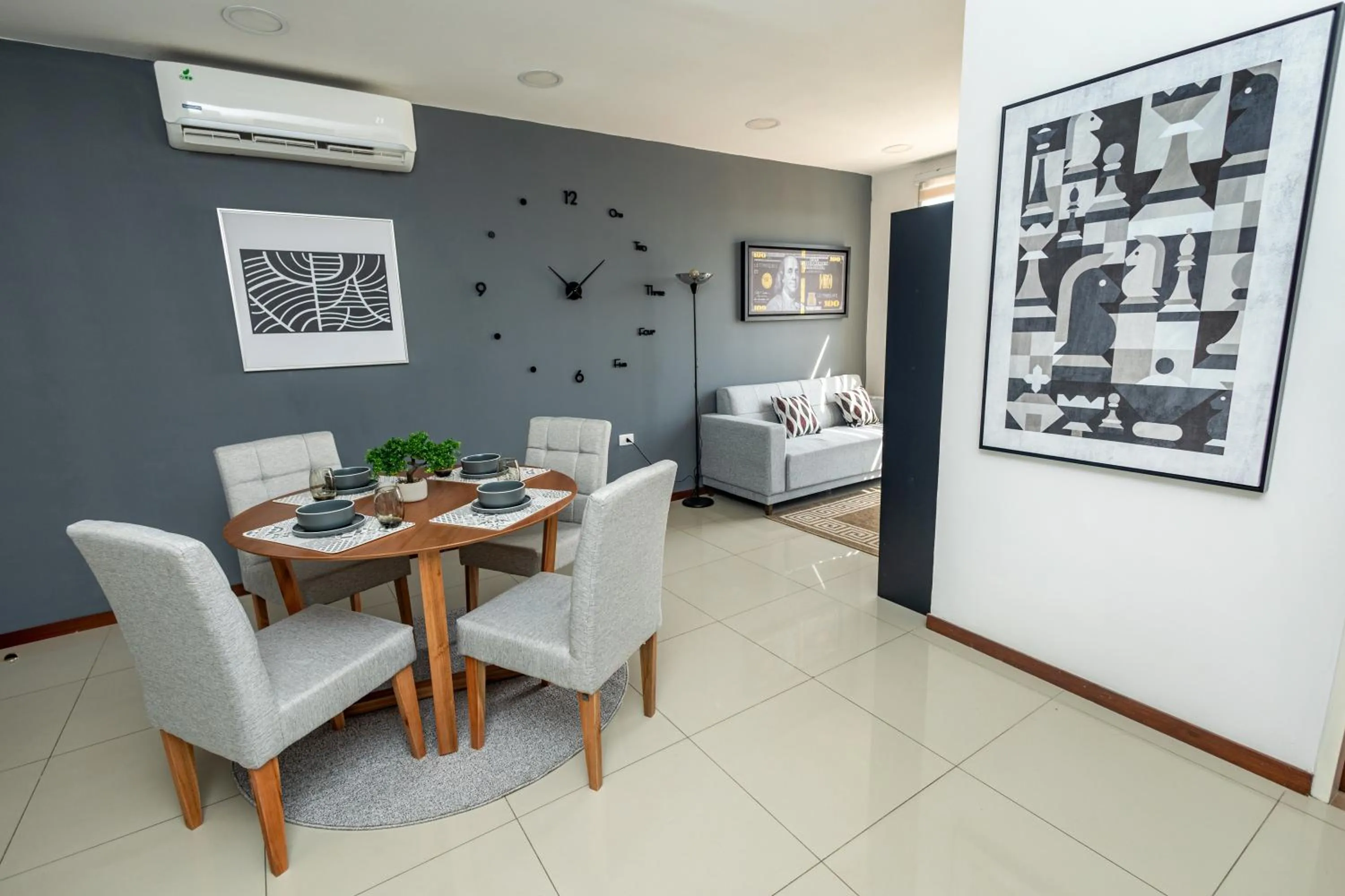 Living room, Bed in Asuncion Apart - Villa Morra