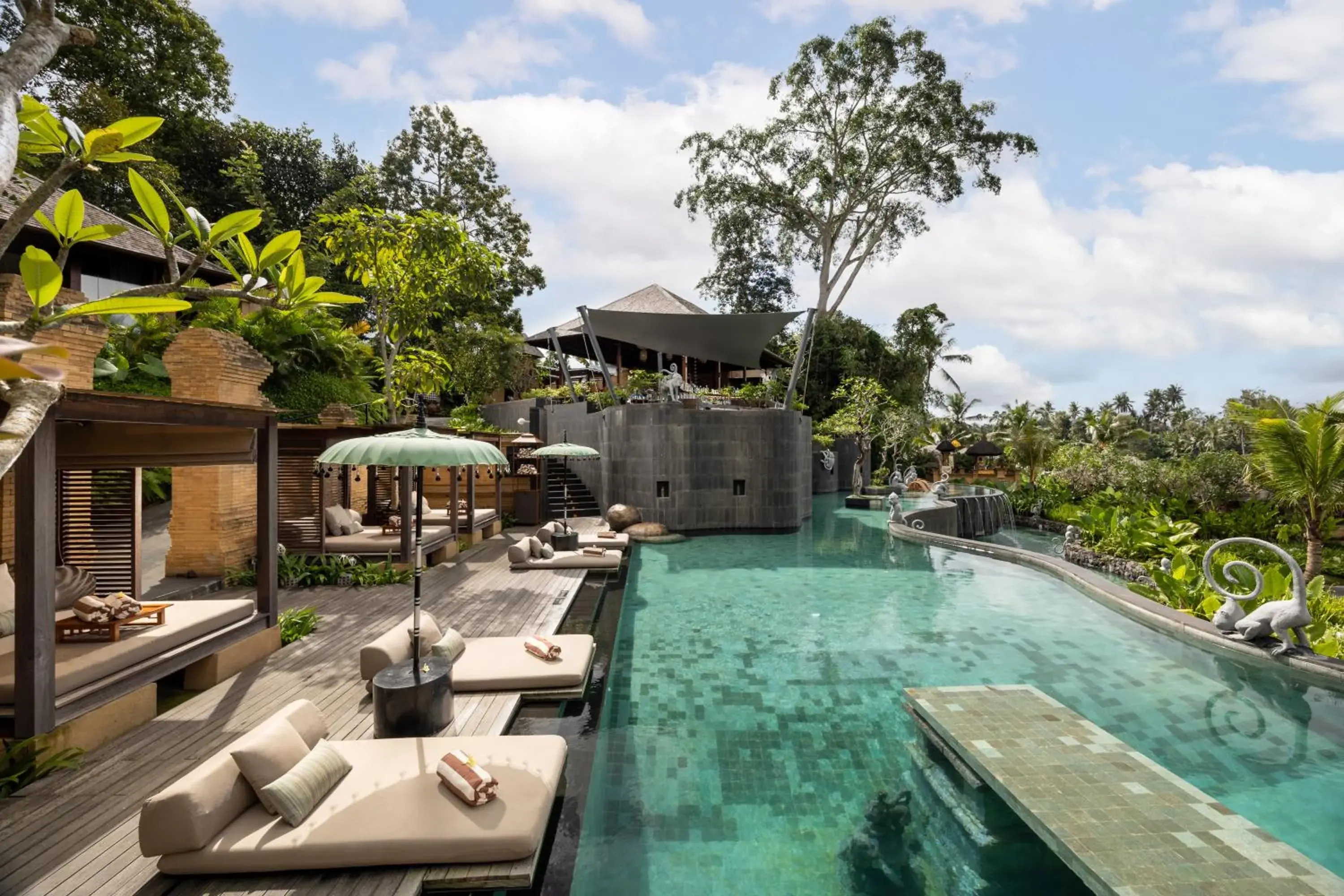 Pool view in Sanna Ubud A Pramana Experience Pool view in Sanna Ubud A Pramana Experience