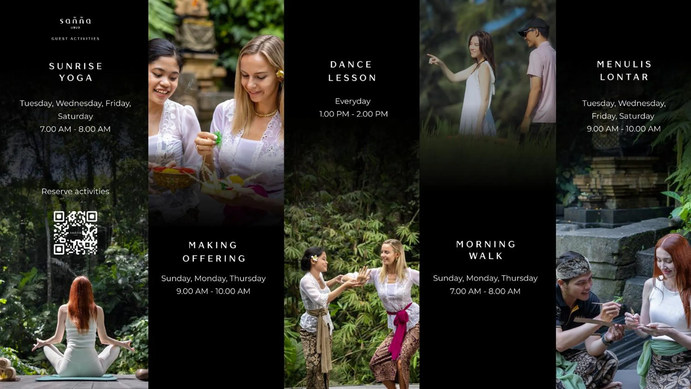 Activities in Sanna Ubud A Pramana Experience