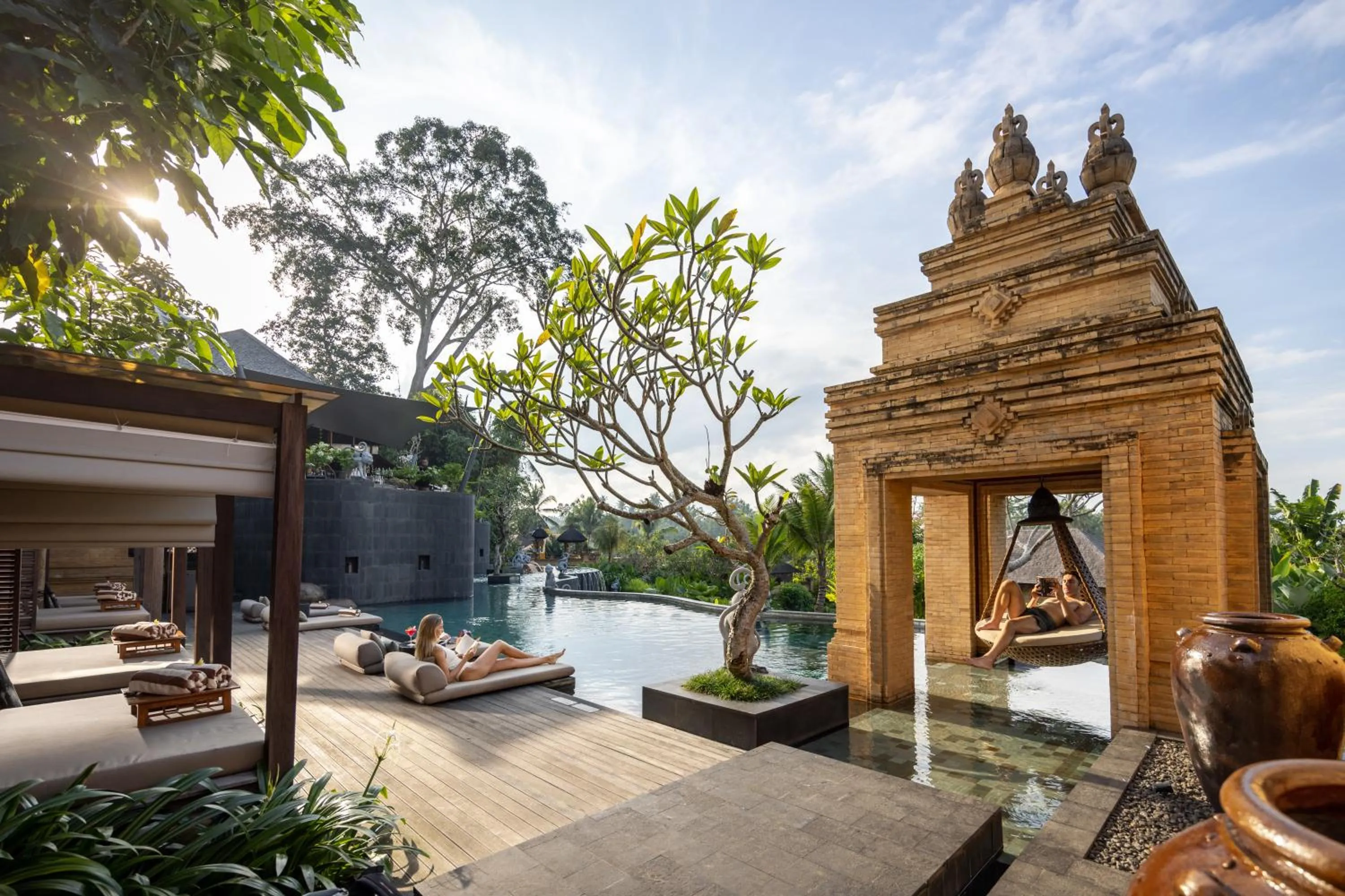 Swimming pool in Sanna Ubud A Pramana Experience
