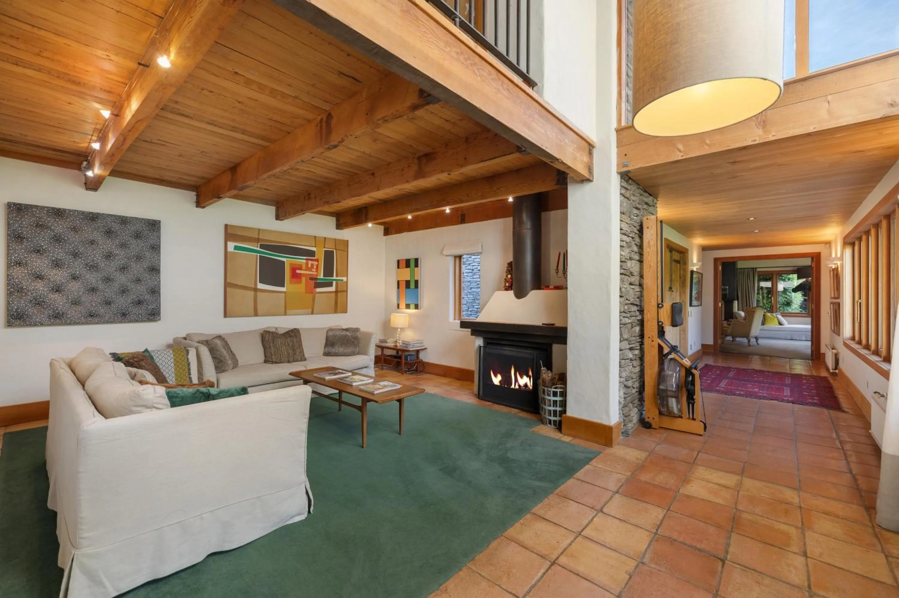 Seating area in Wharenui Holiday Home by MajorDomo