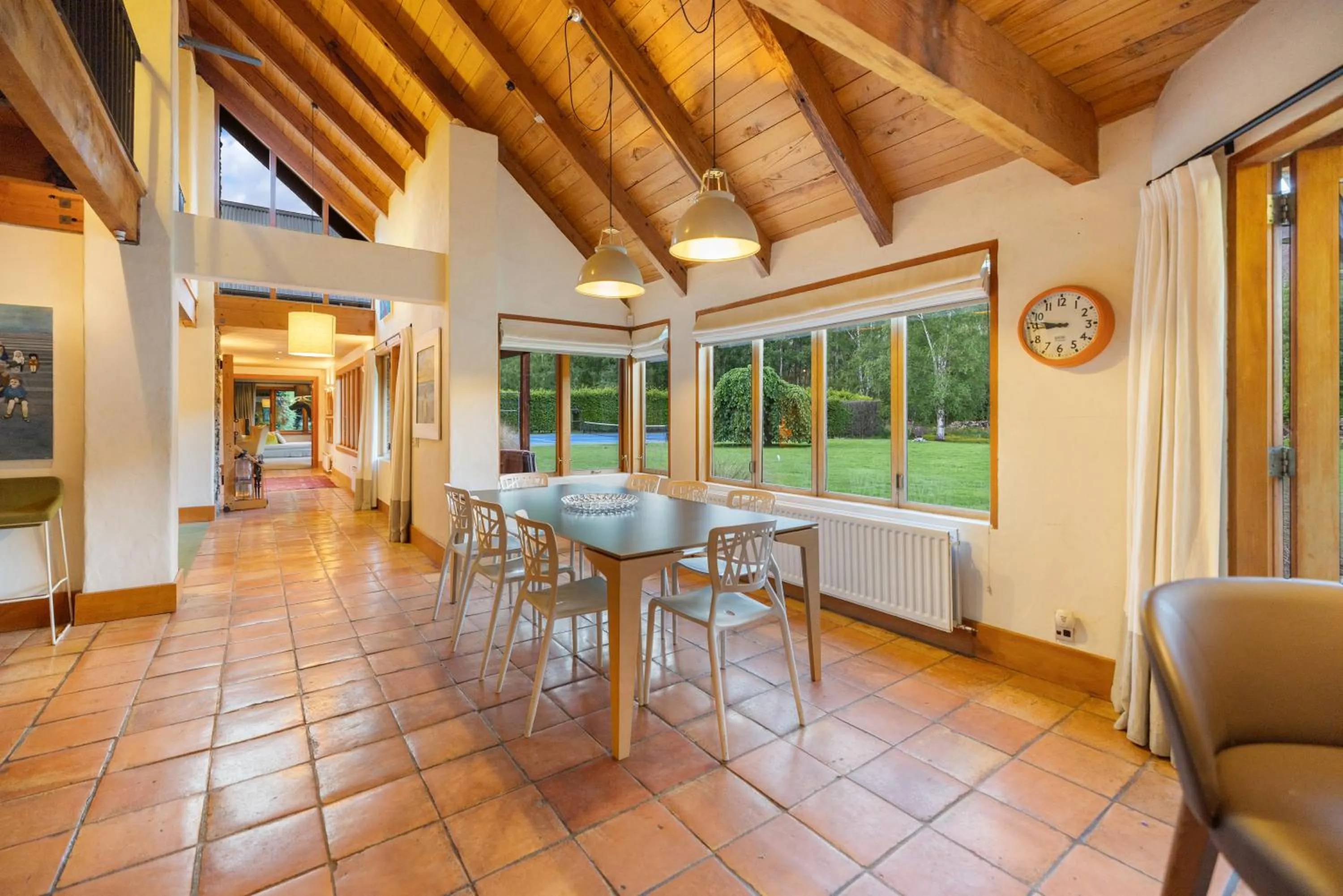 Dining area in Wharenui Holiday Home by MajorDomo