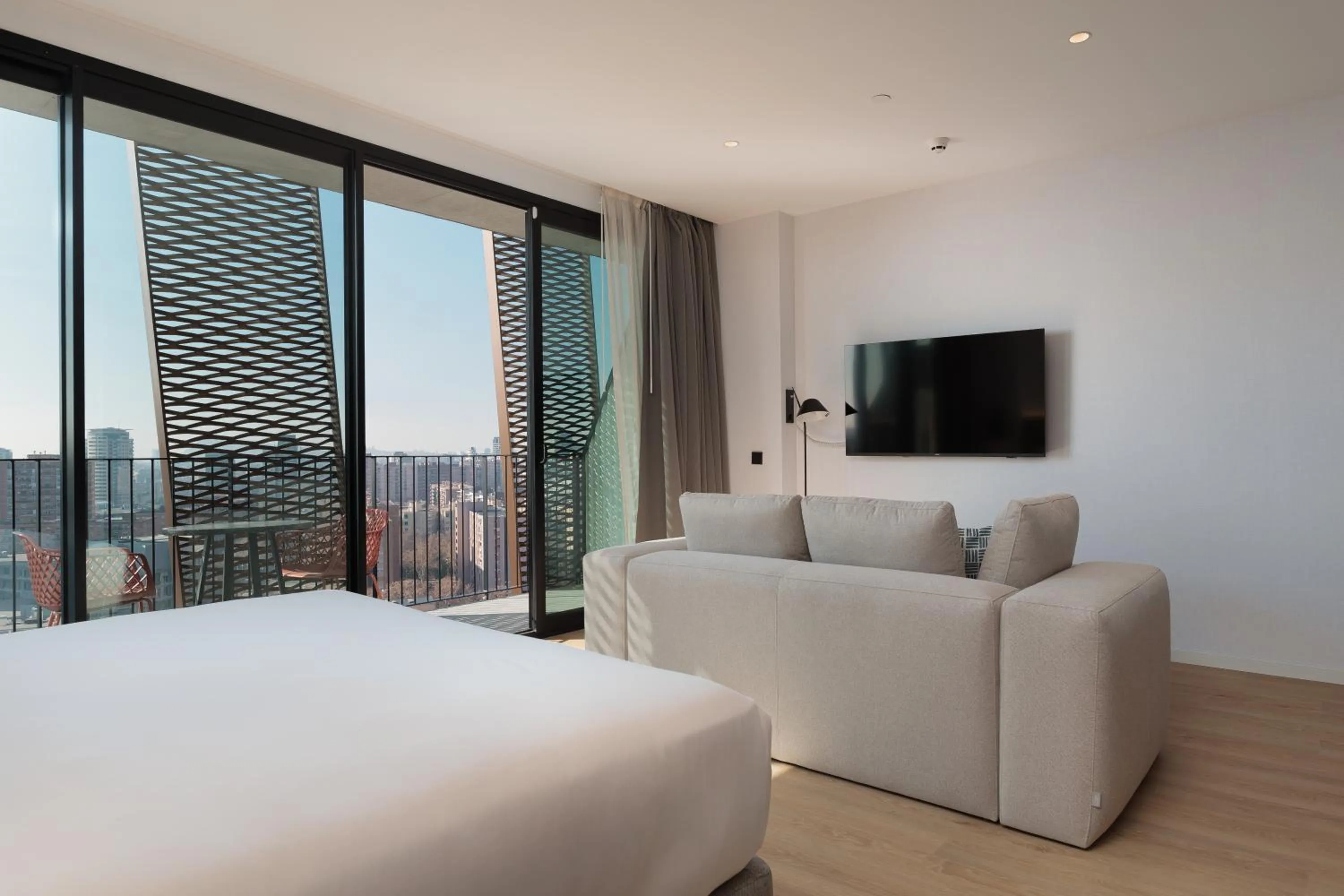 Seating area, Bed in Tembo Barcelona