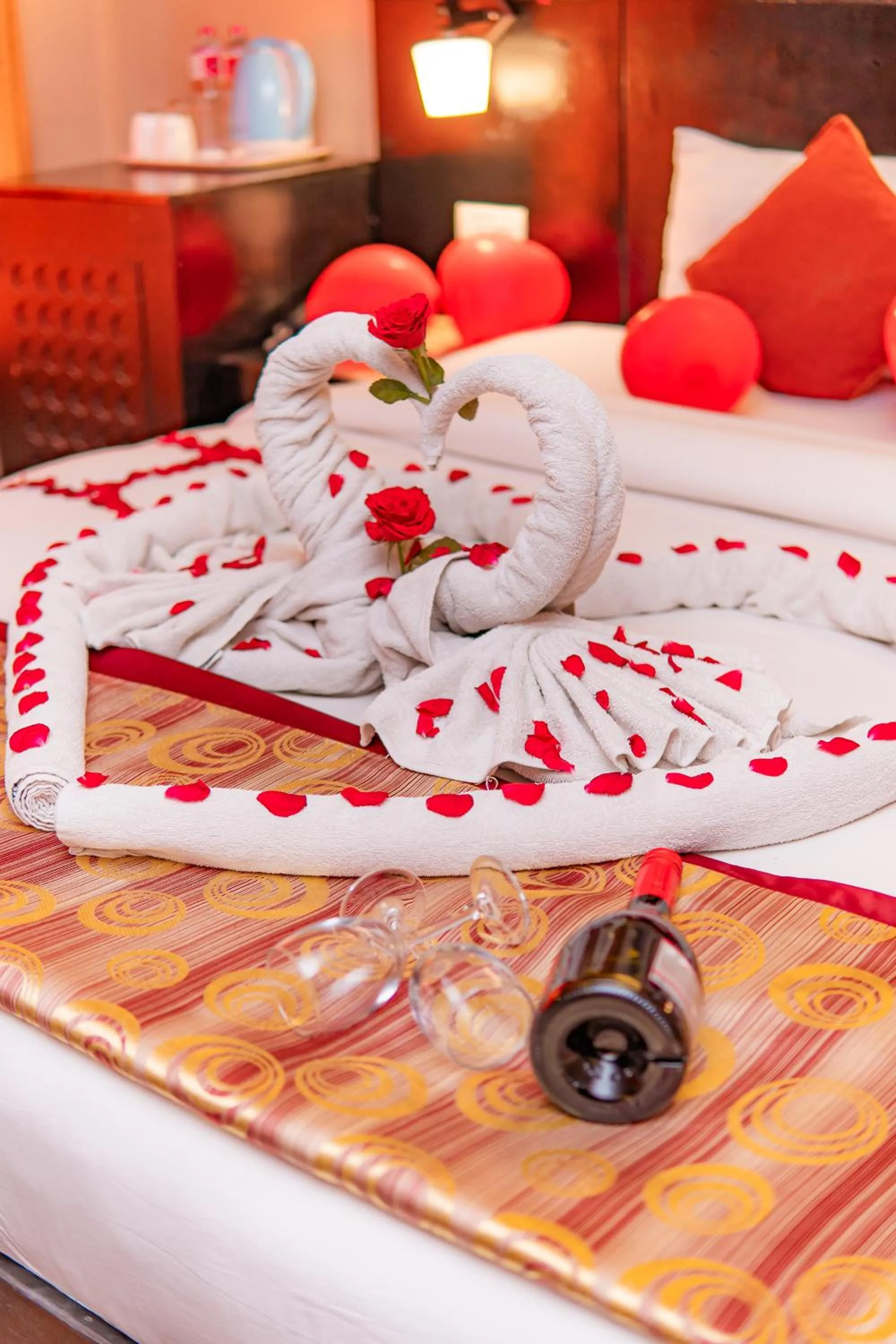 Bed in Moonlight Resort and Spa