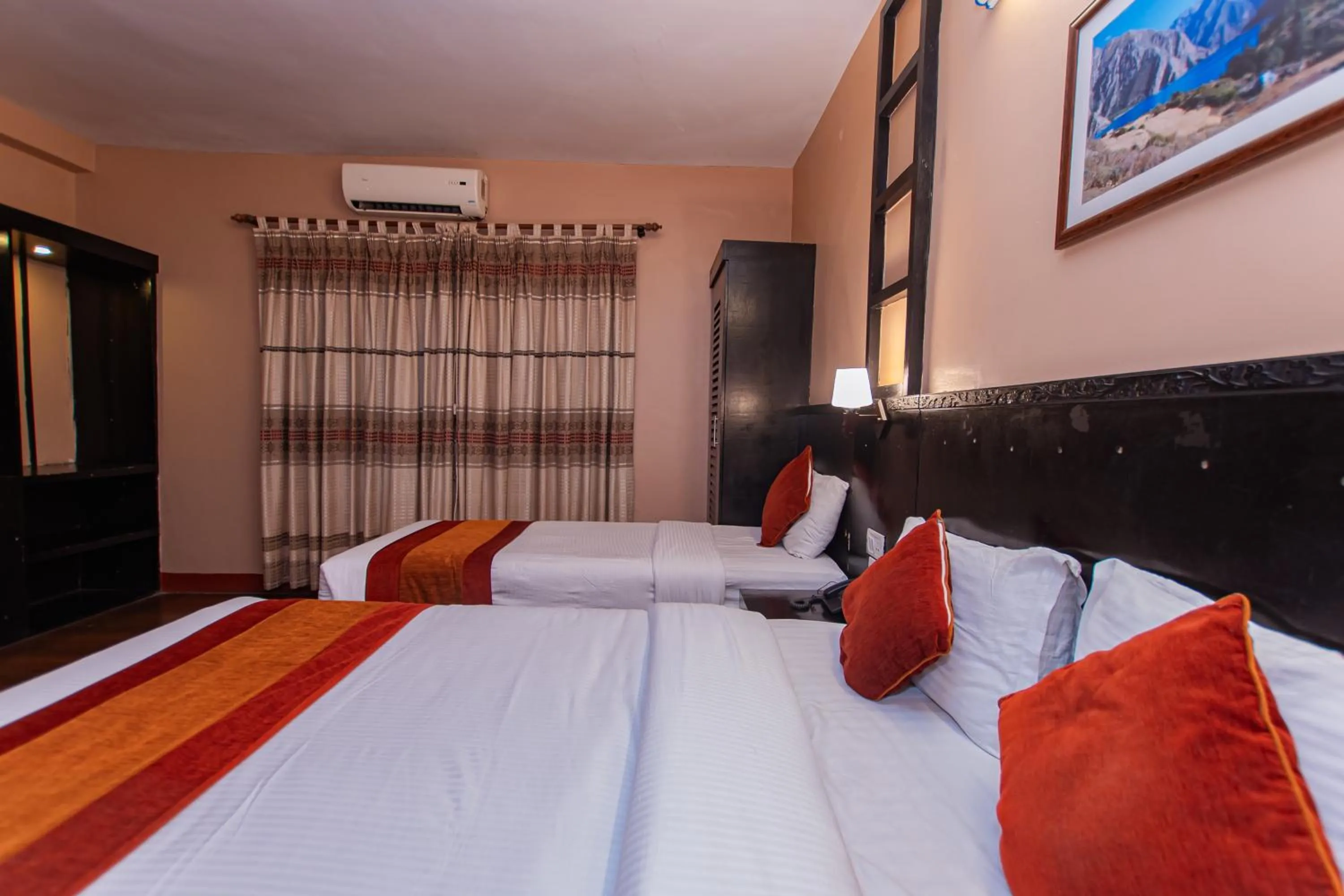 Bed in Moonlight Resort and Spa