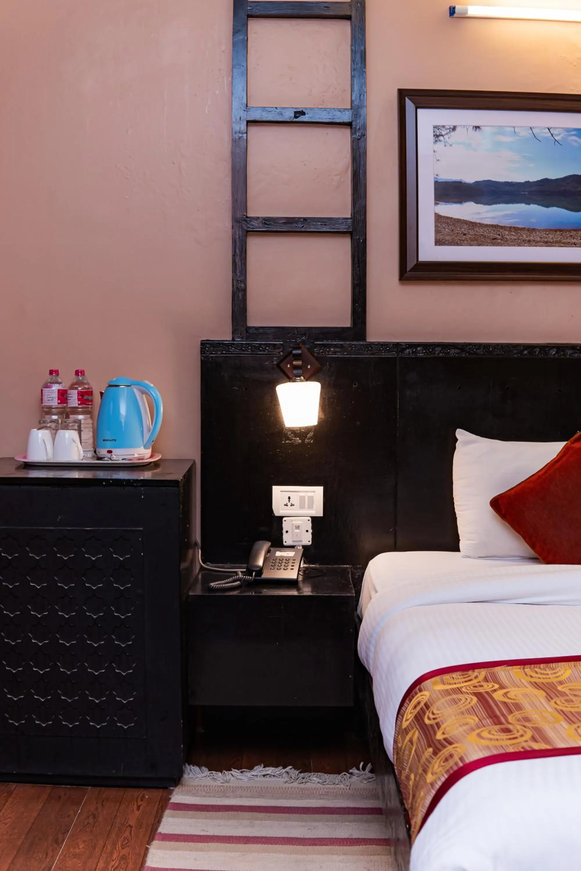 Bed in Moonlight Resort and Spa