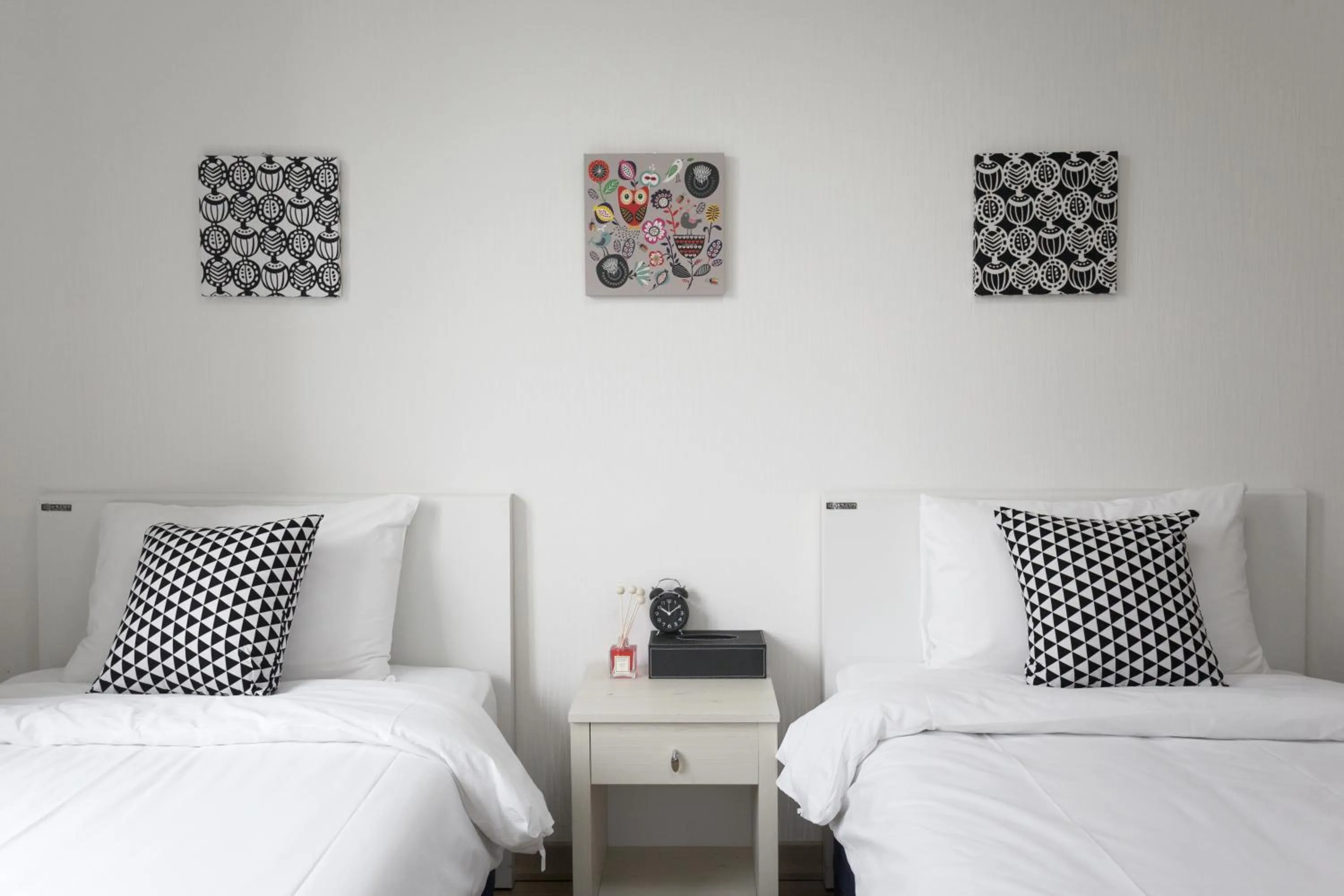 Decorative detail, Bed in Hotel Morning Sky