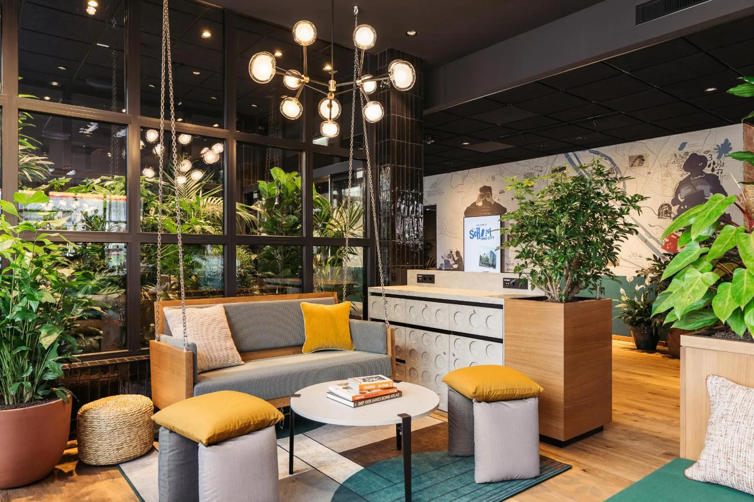 Lobby or reception in Hotel Schani UNO City Lobby or reception in Hotel Schani UNO City