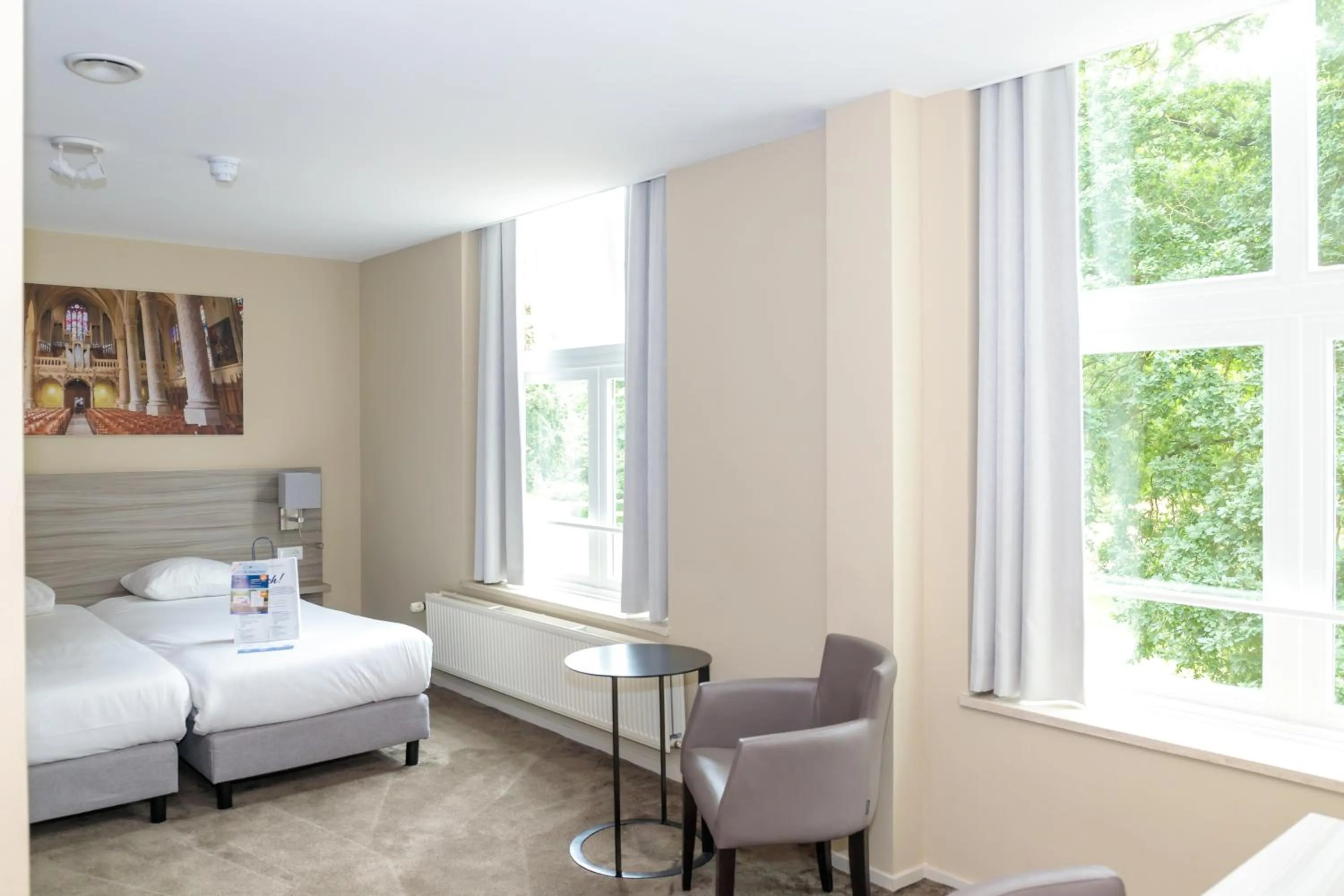 Bedroom, Bed in Fletcher Kloosterhotel Willibrordhaeghe