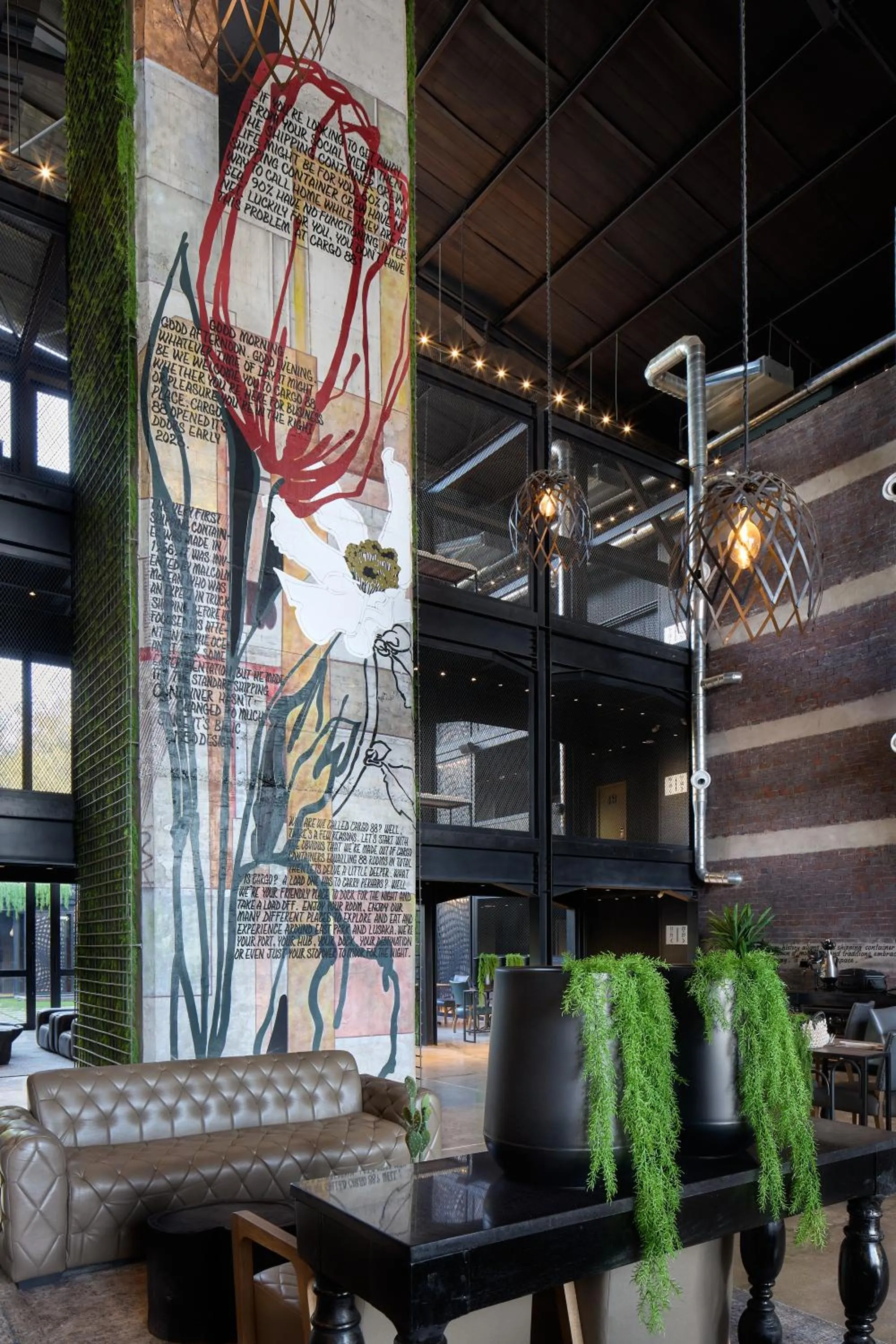 Seating area in Cargo88 Hotel