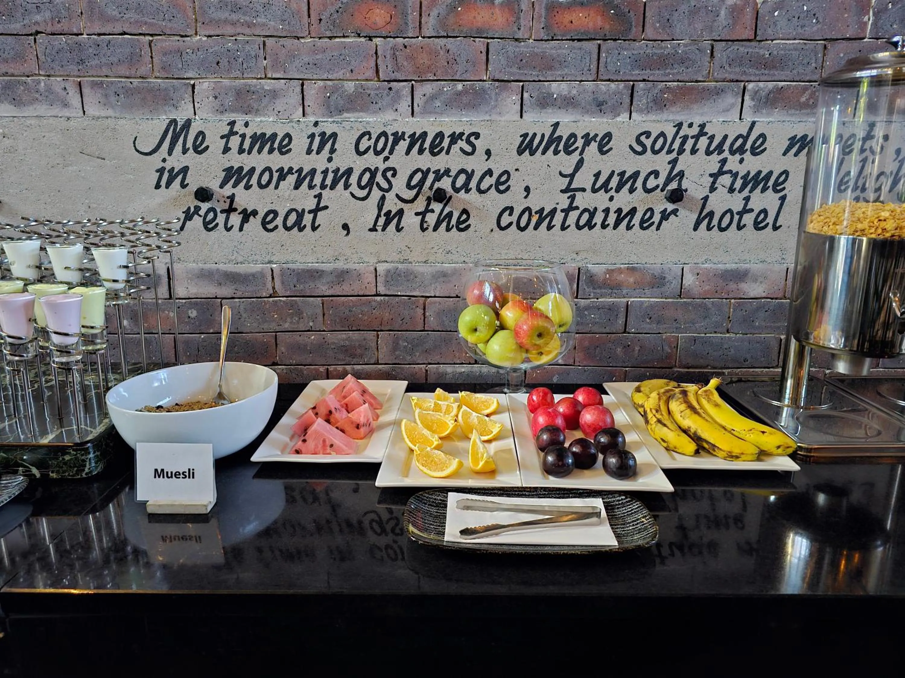 Buffet breakfast in Cargo88 Hotel