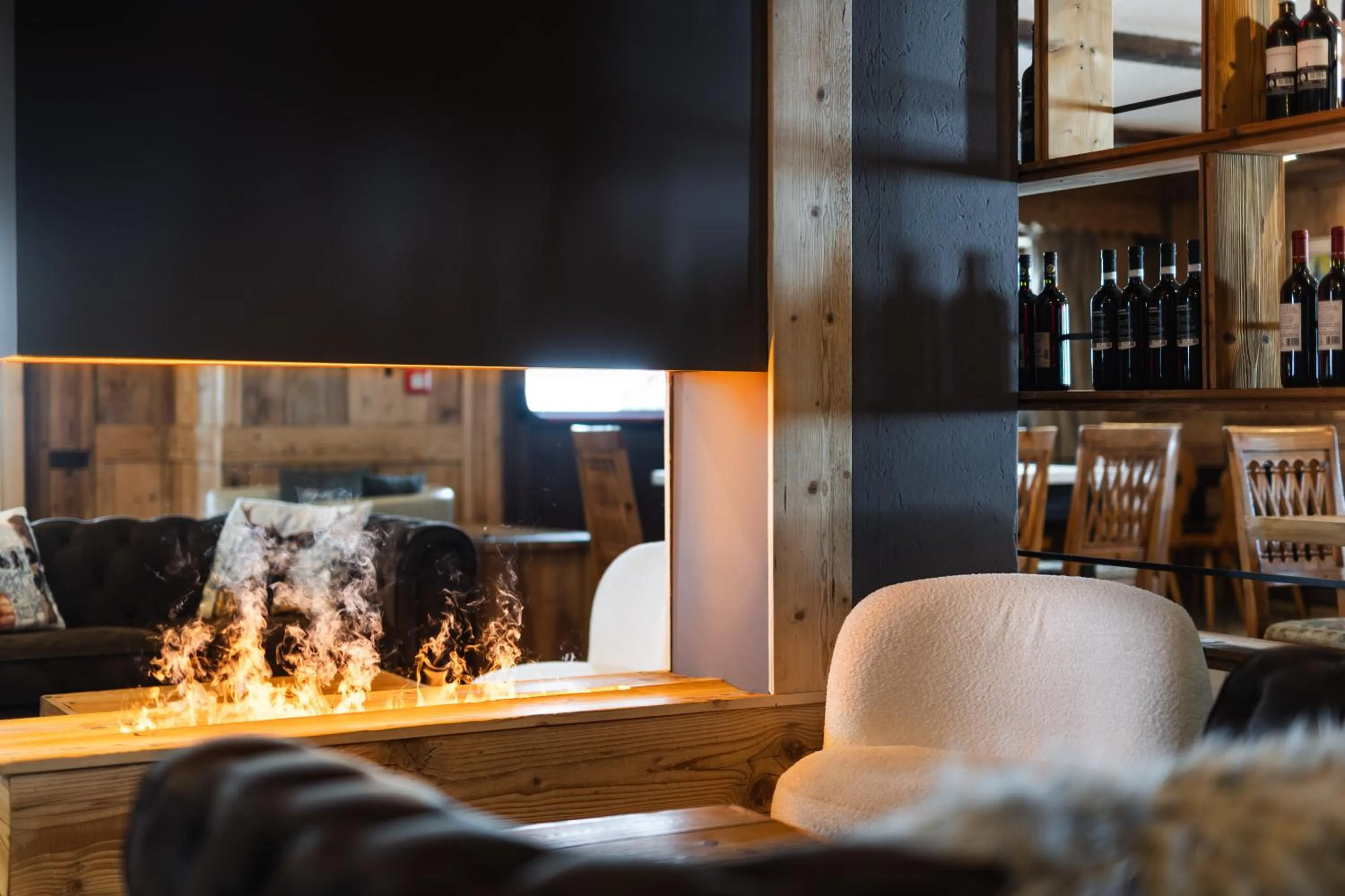 Living room in CHALET DES ALPES